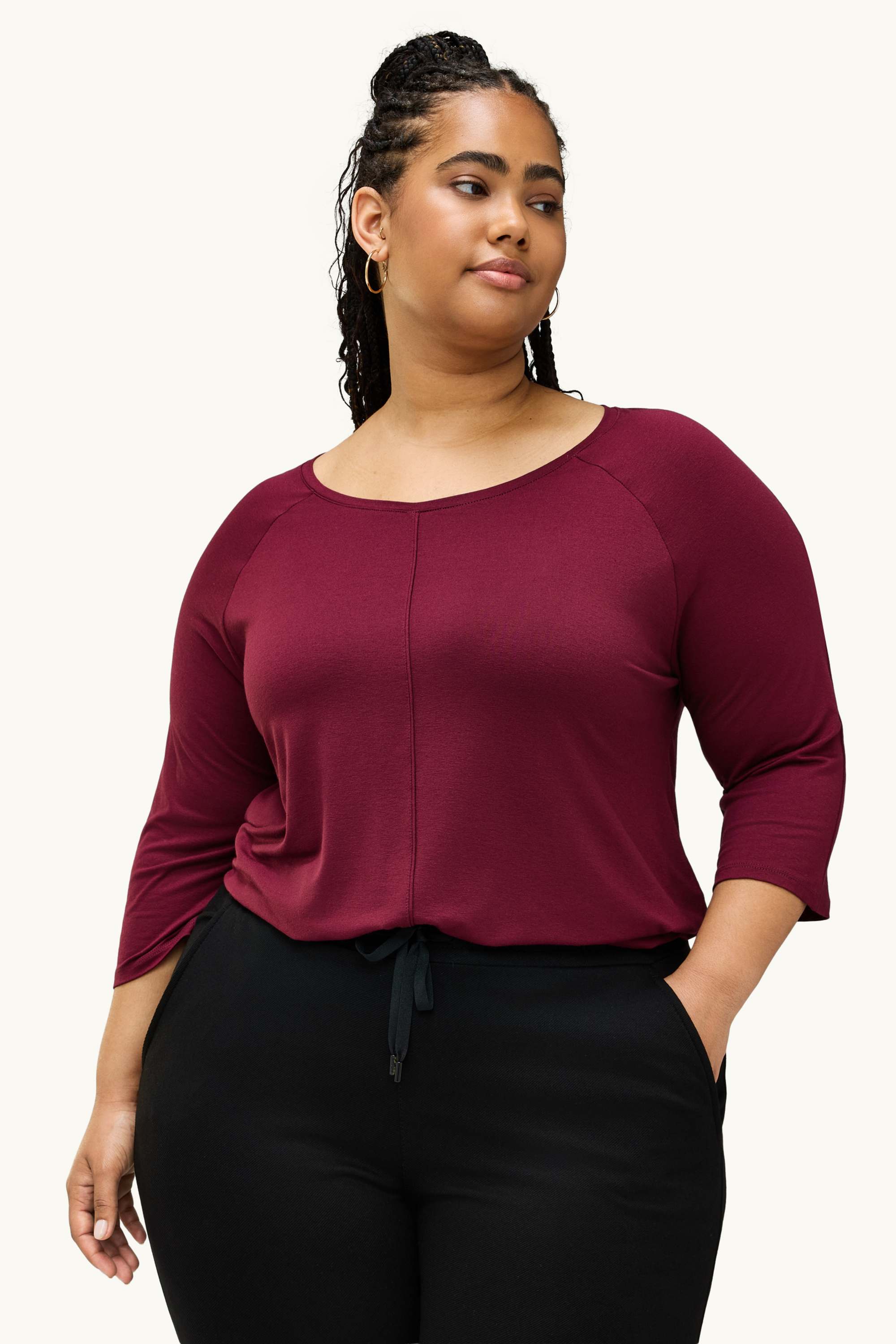 T-shirt dark red