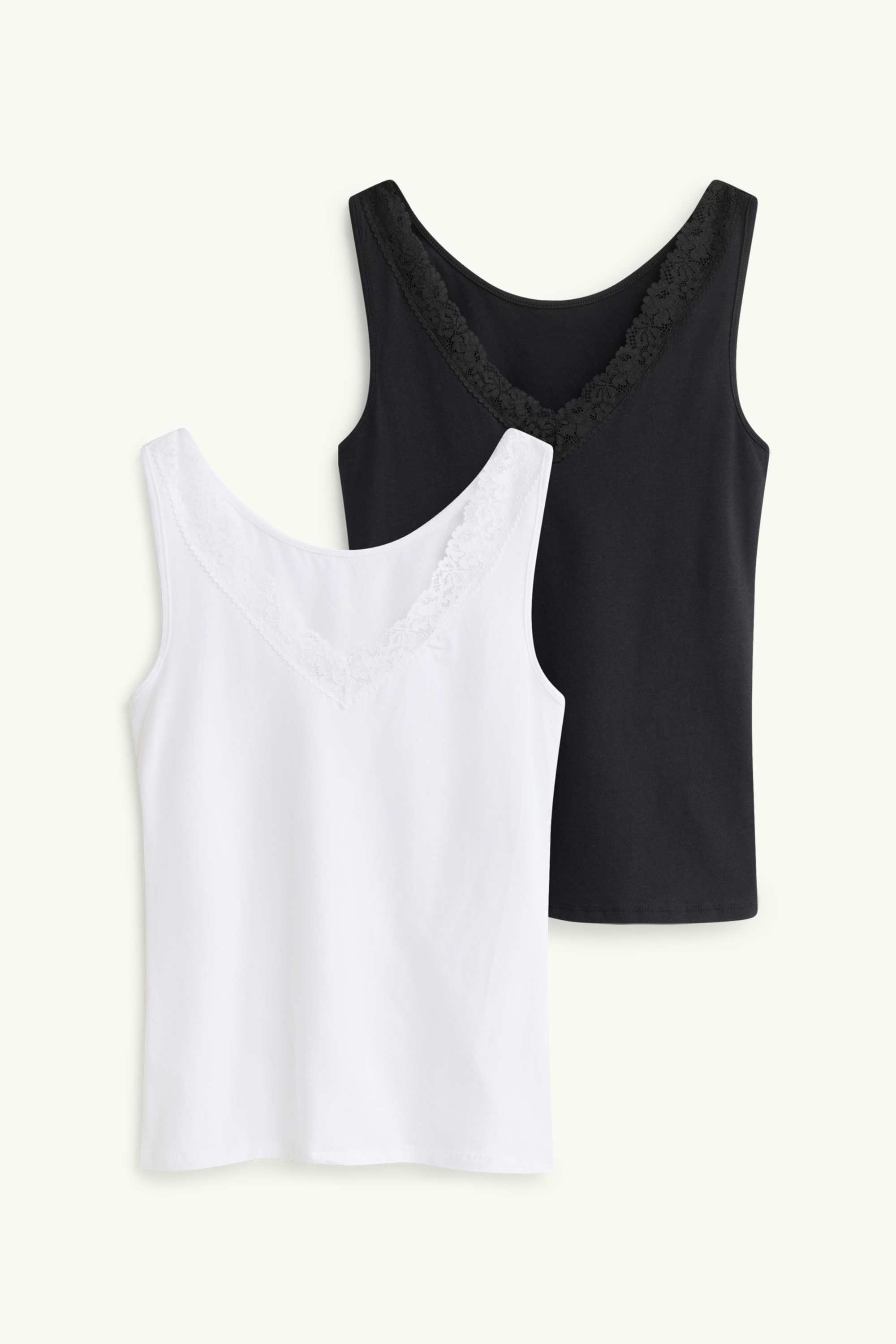 Multipack of 2 - camisole black / white