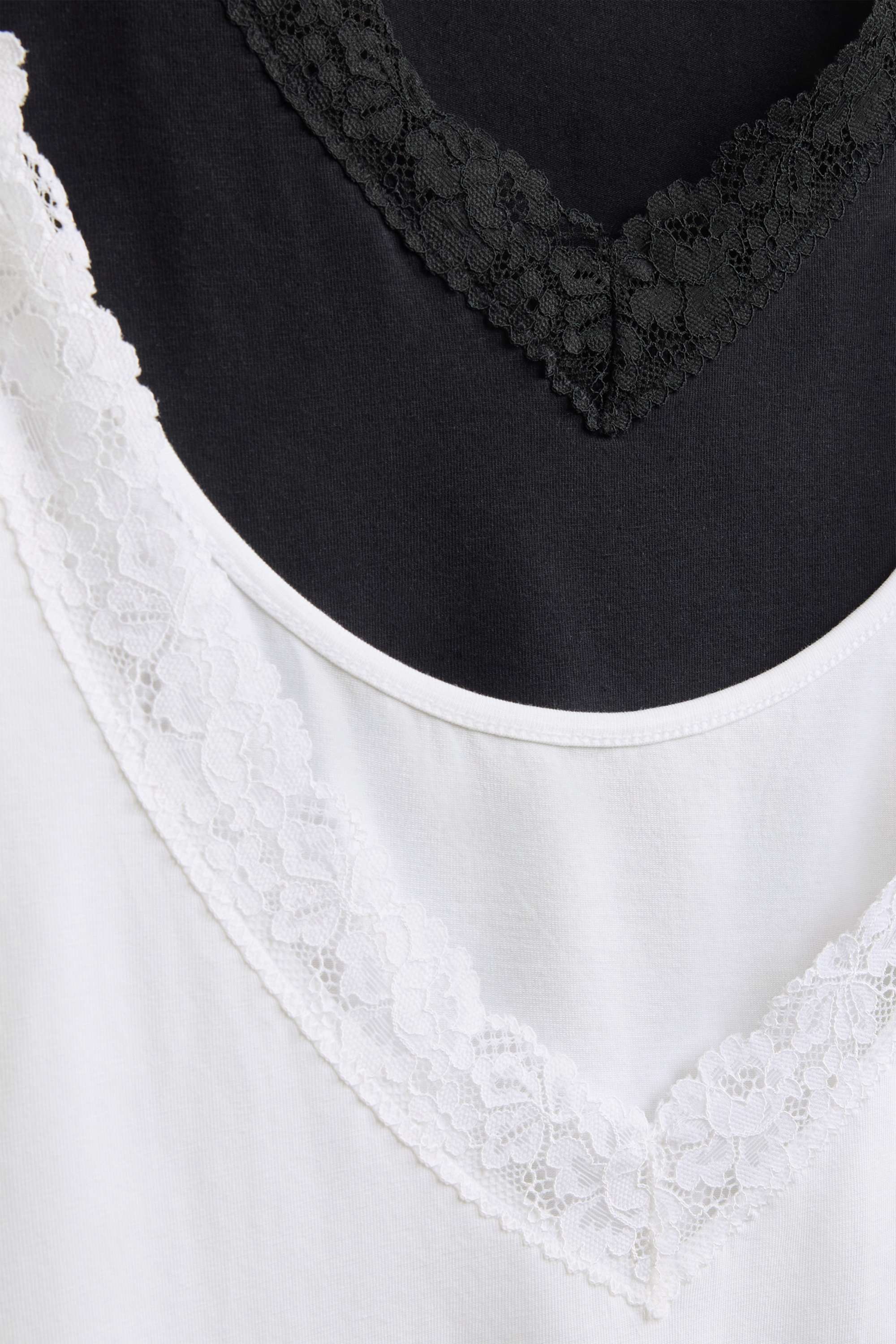 Multipack of 2 - camisole black / white