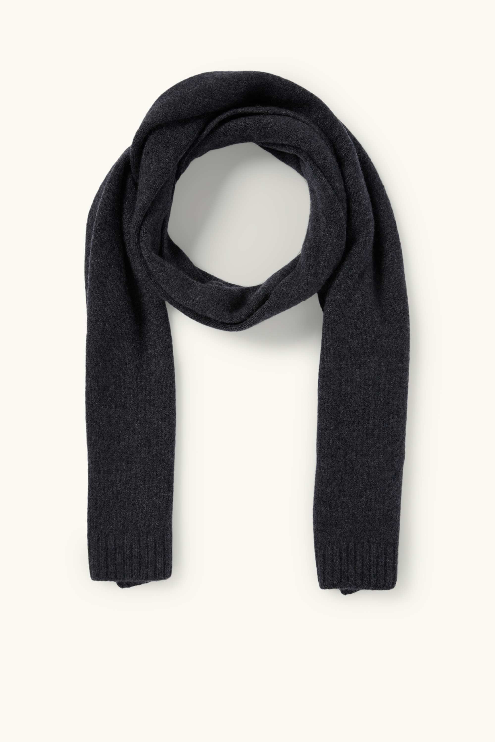 Cashmere scarf dark gray