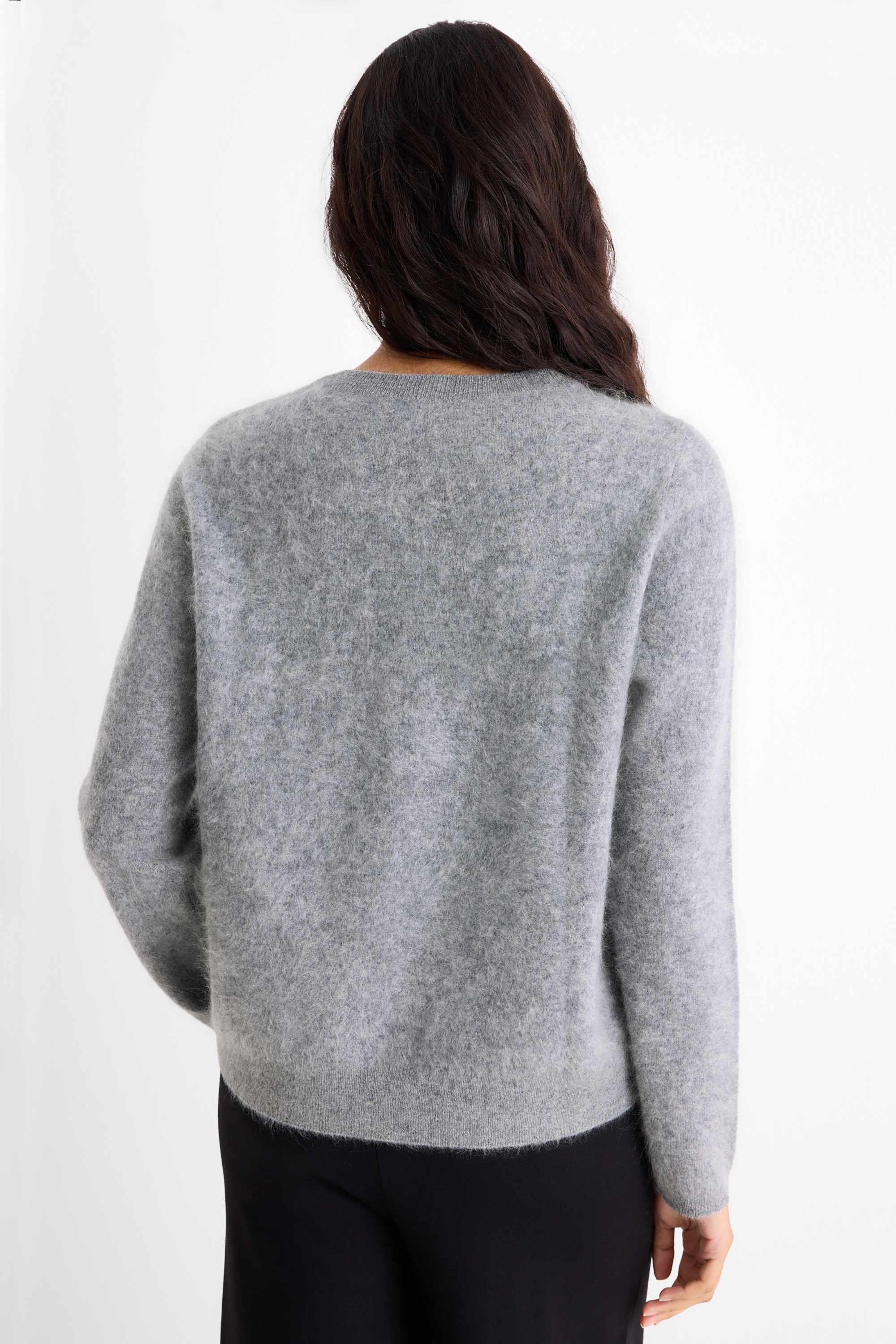 Cashmere jumper gray