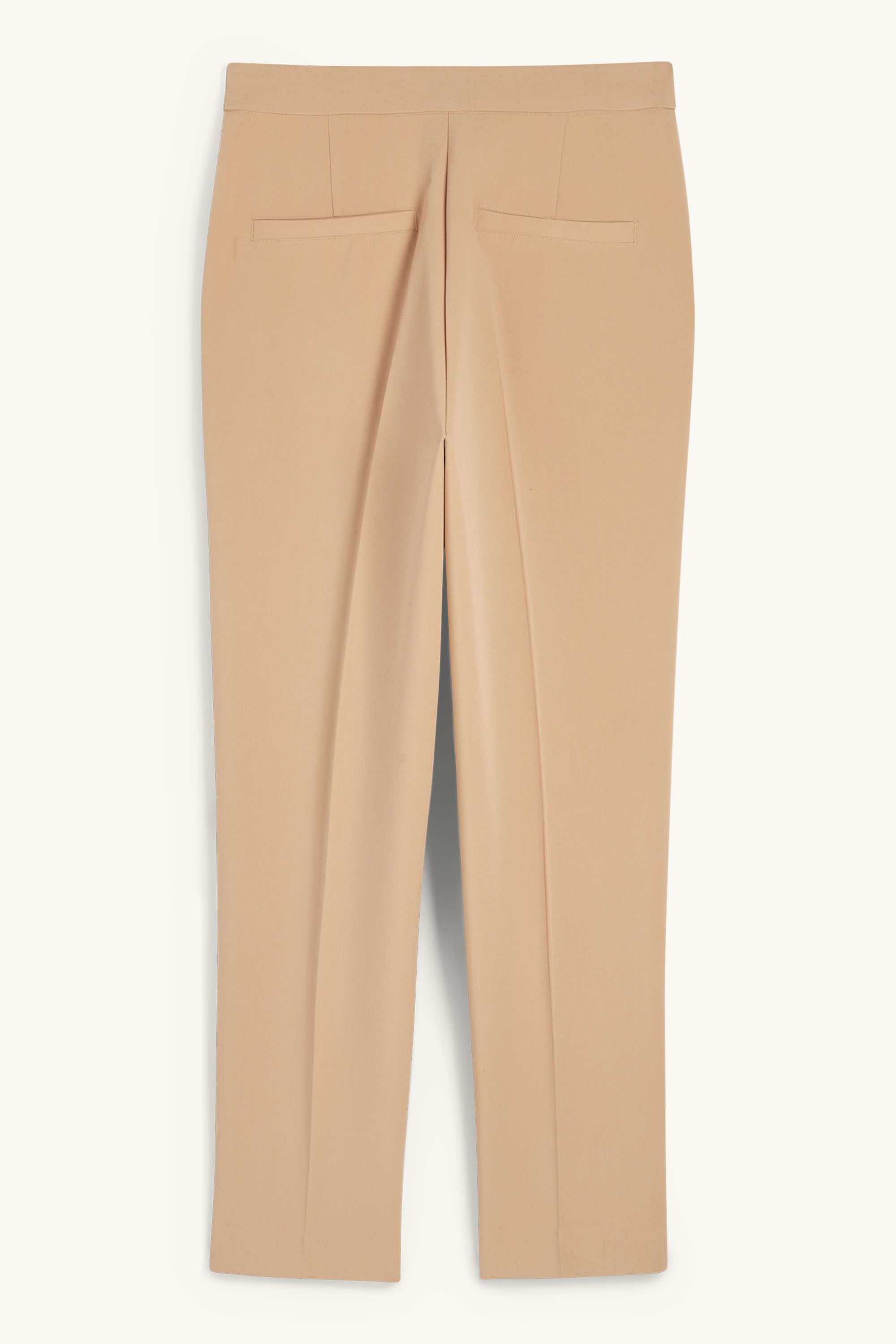 Cloth trousers - high waist - tapered fit beige