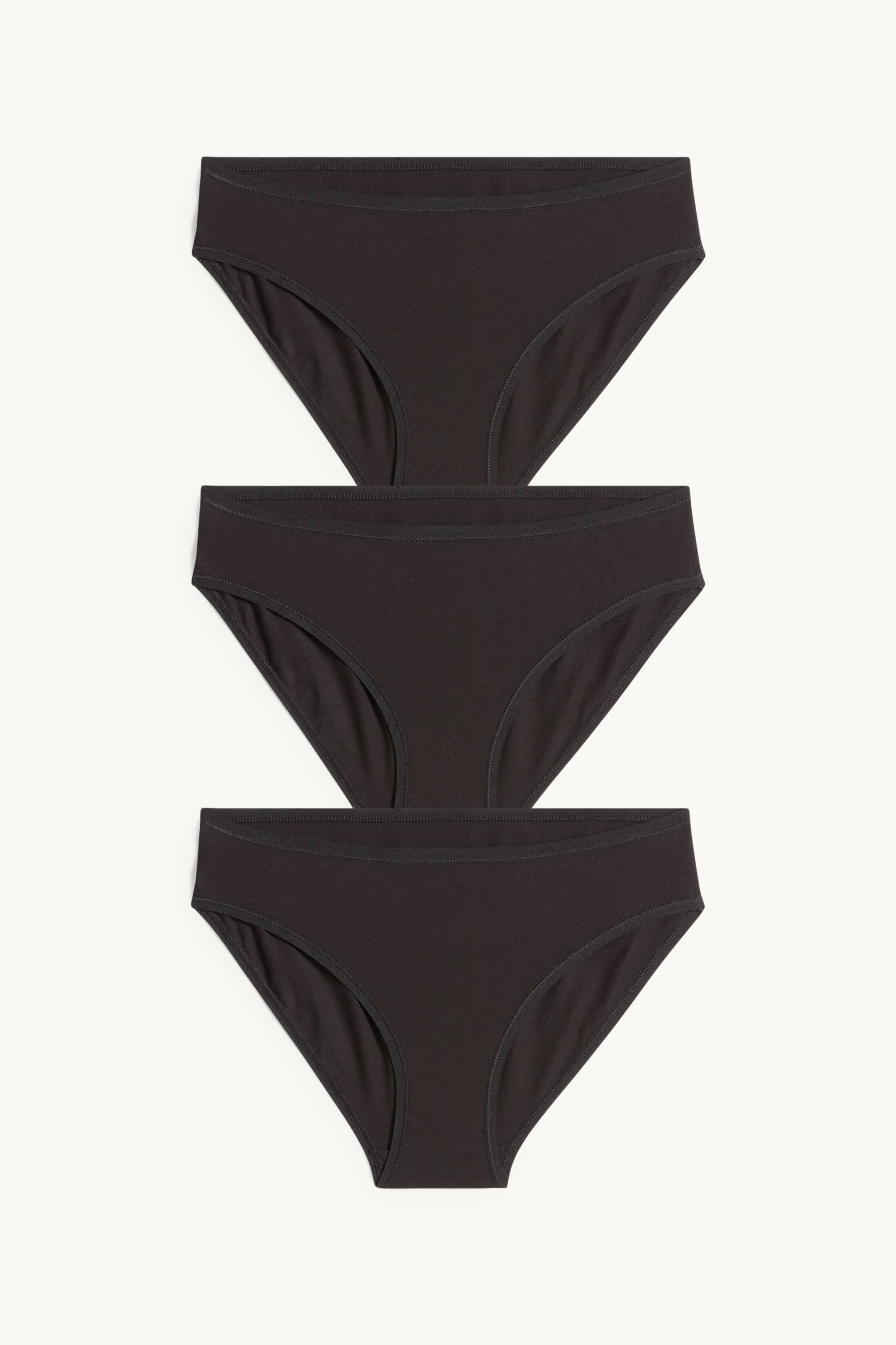 Multipack of 3 - knickers black