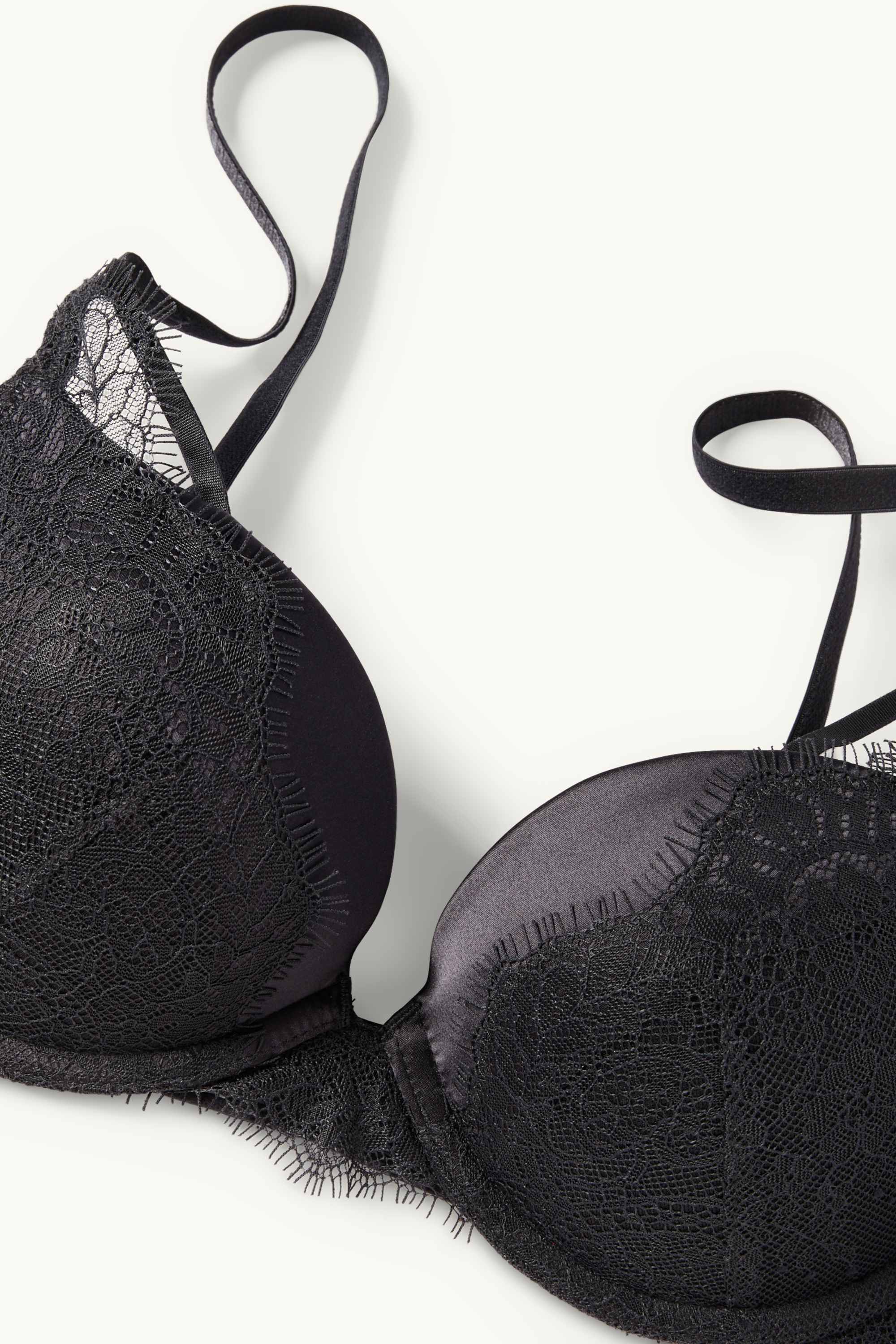 Underwire bra - PLUNGE - push-up - padded black