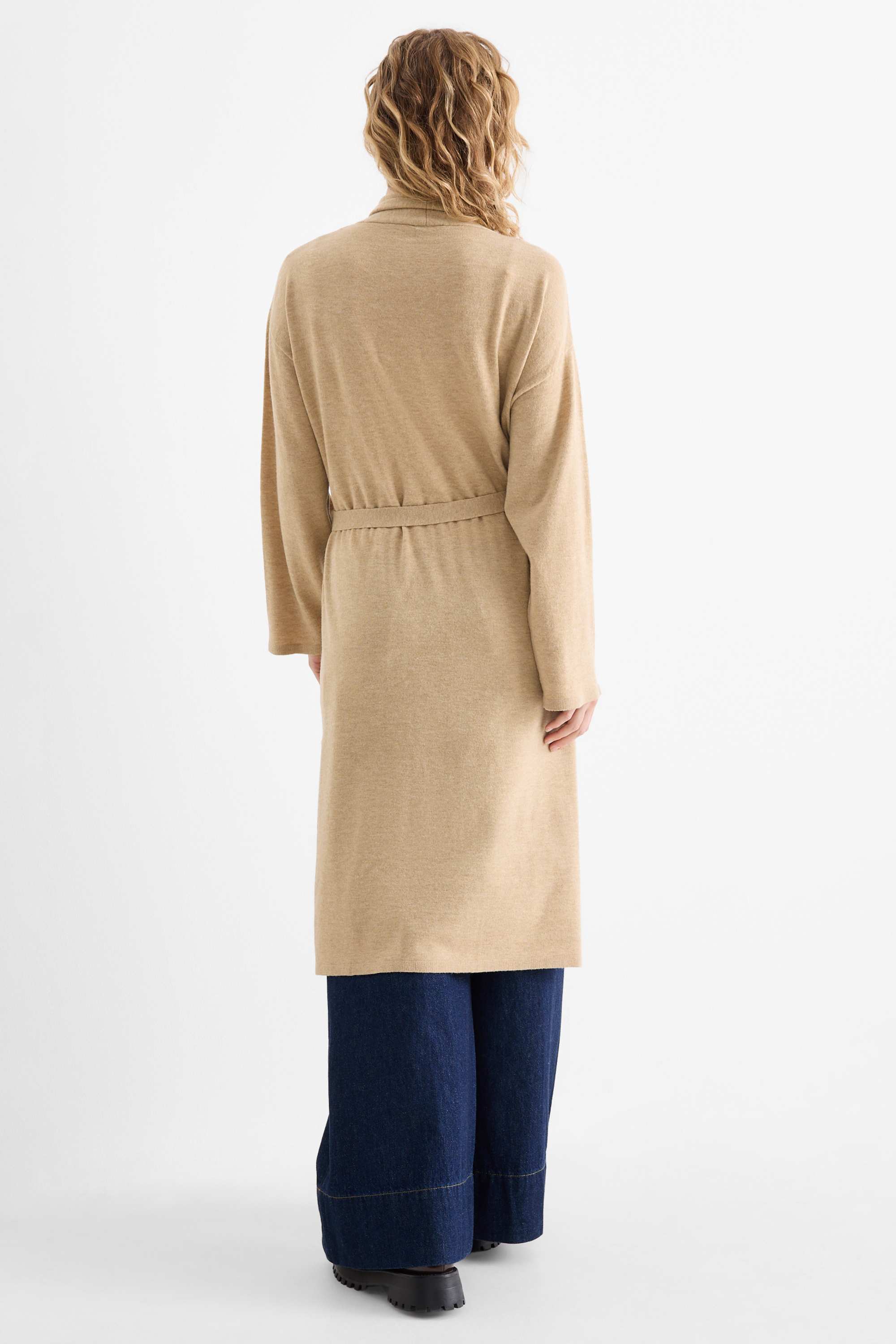 Long cardigan beige