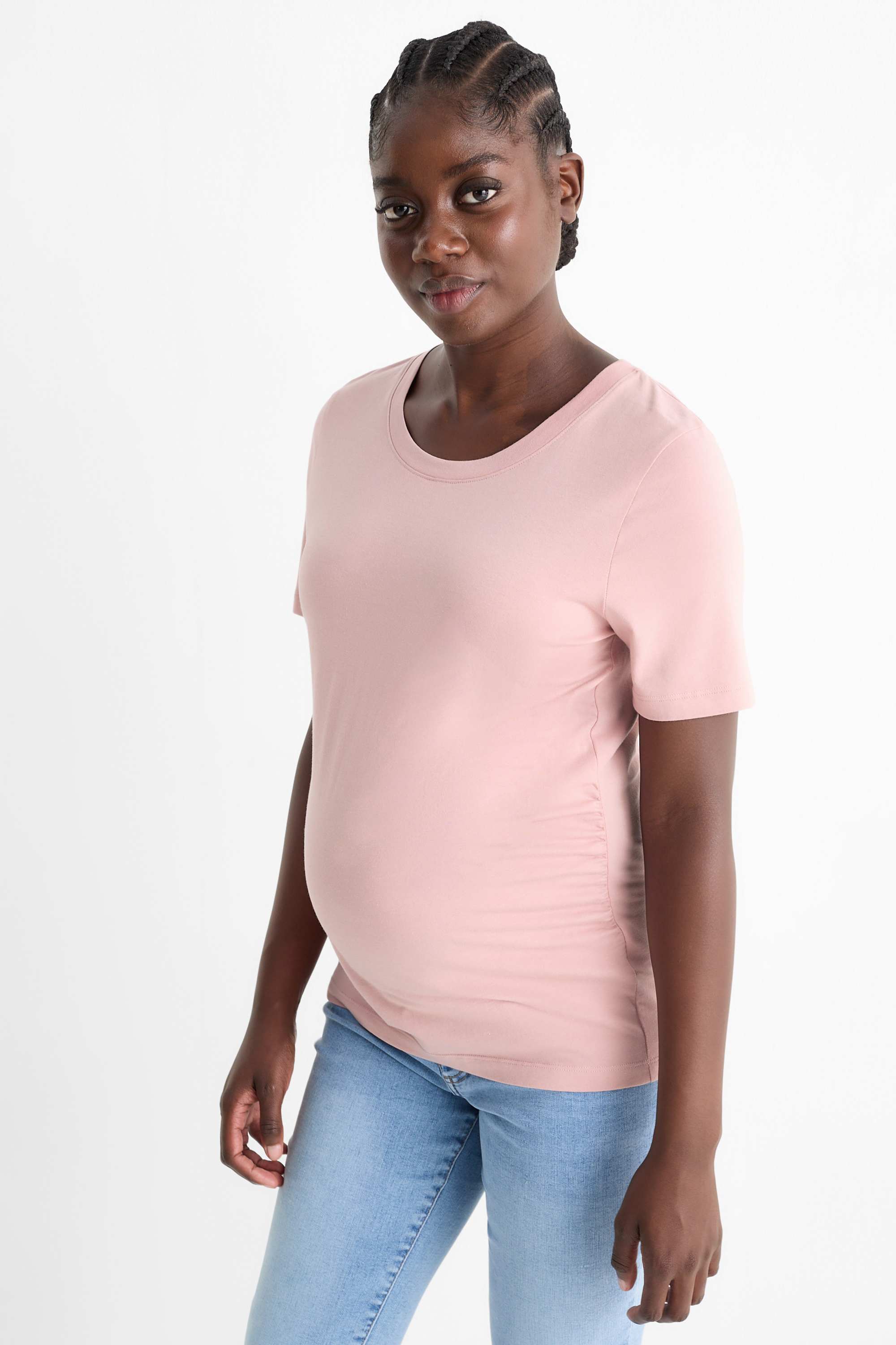 Multipack of 2 - maternity T-shirt black / rose