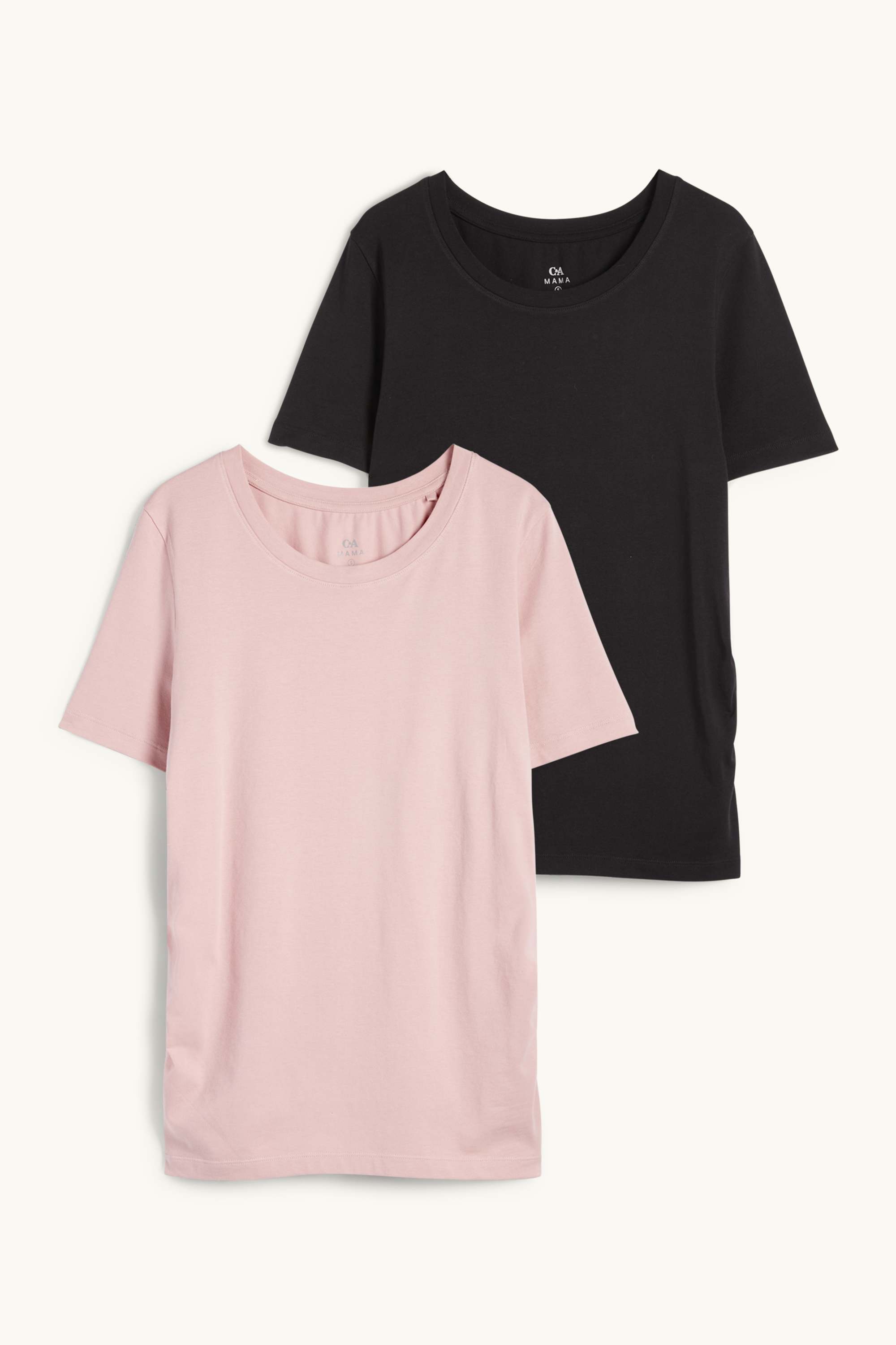 Multipack of 2 - maternity T-shirt black / rose