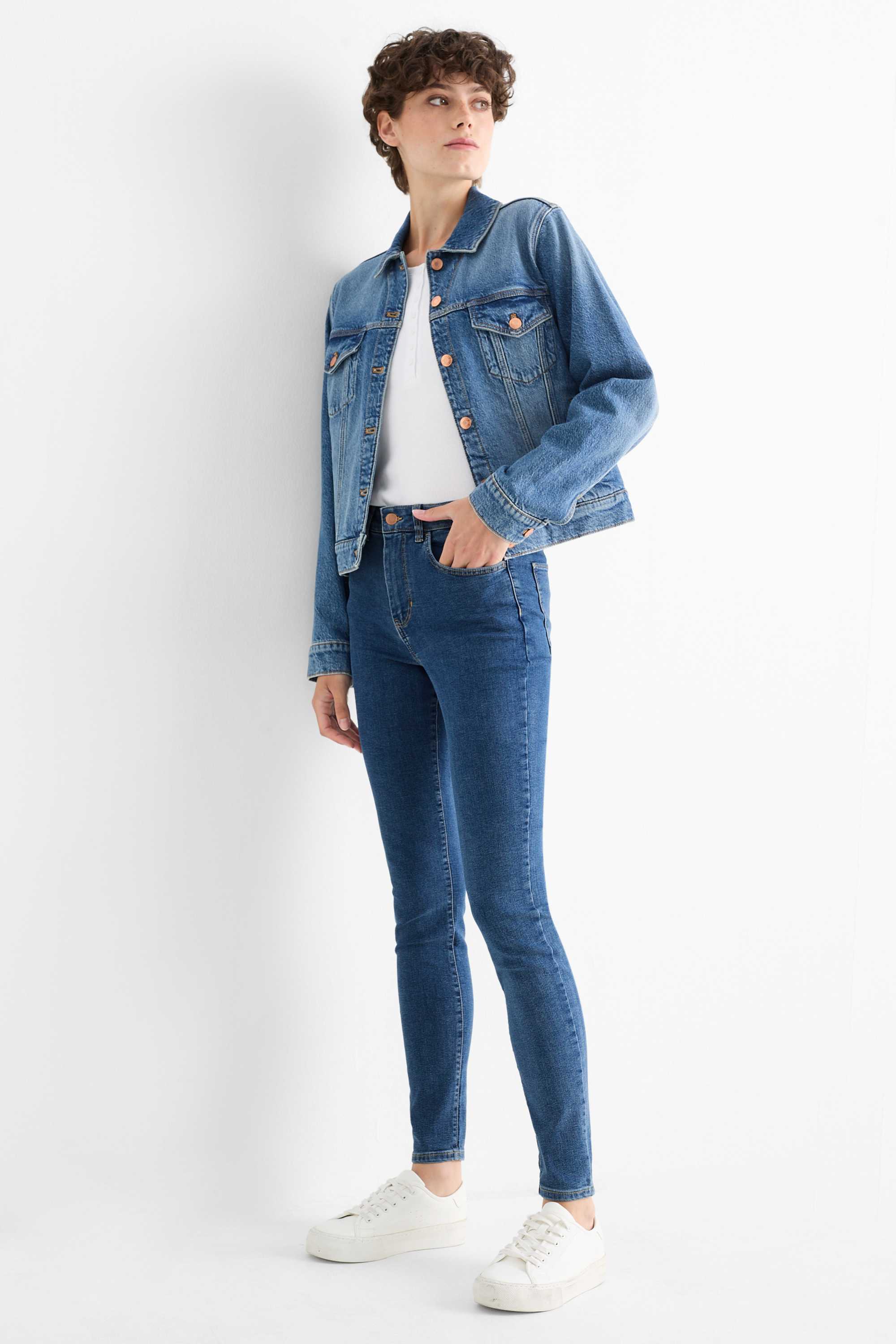 Multipack of 2 - jegging jeans - high waist blue / black