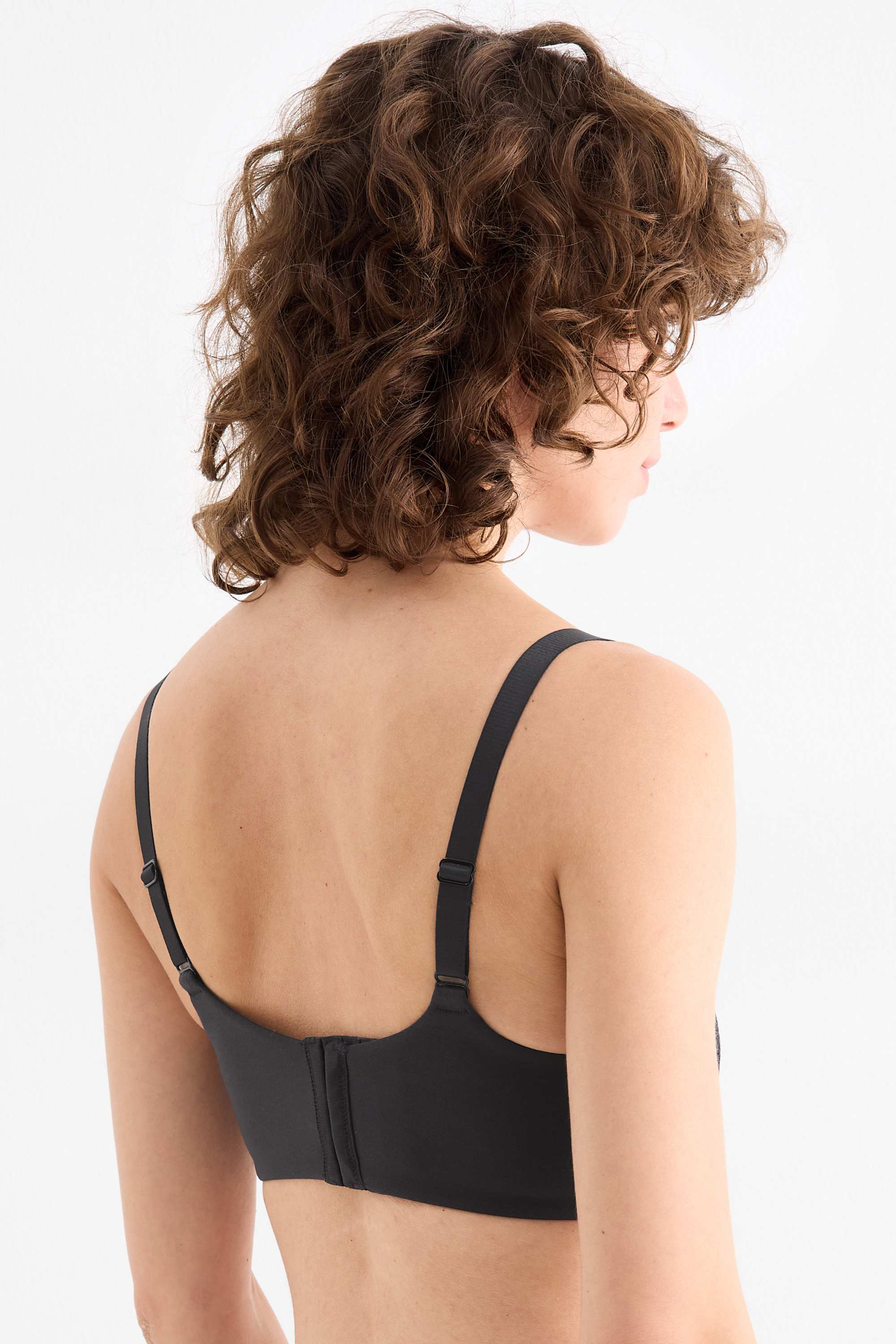 Non-wired post surgery bra black