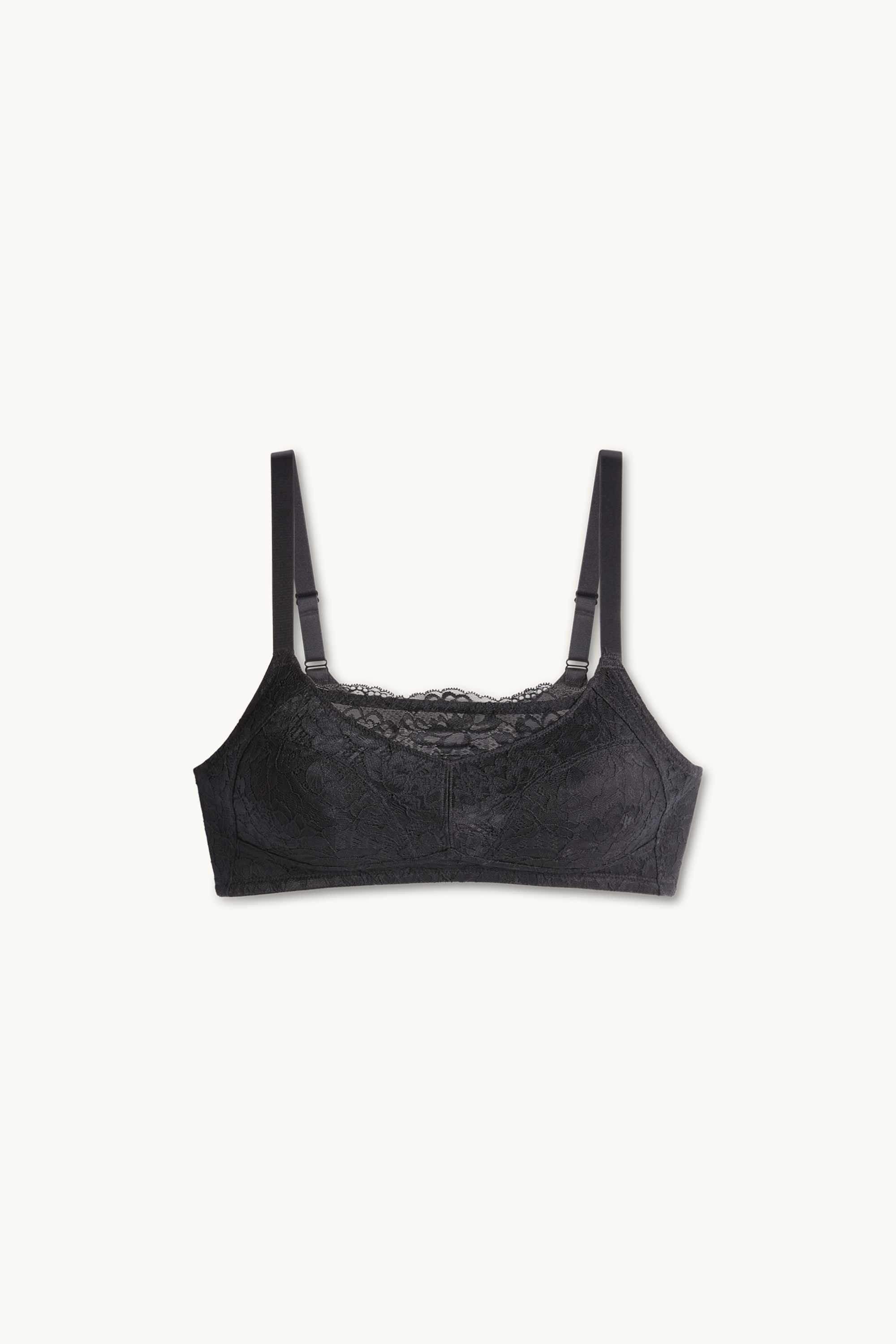 Non-wired post surgery bra black
