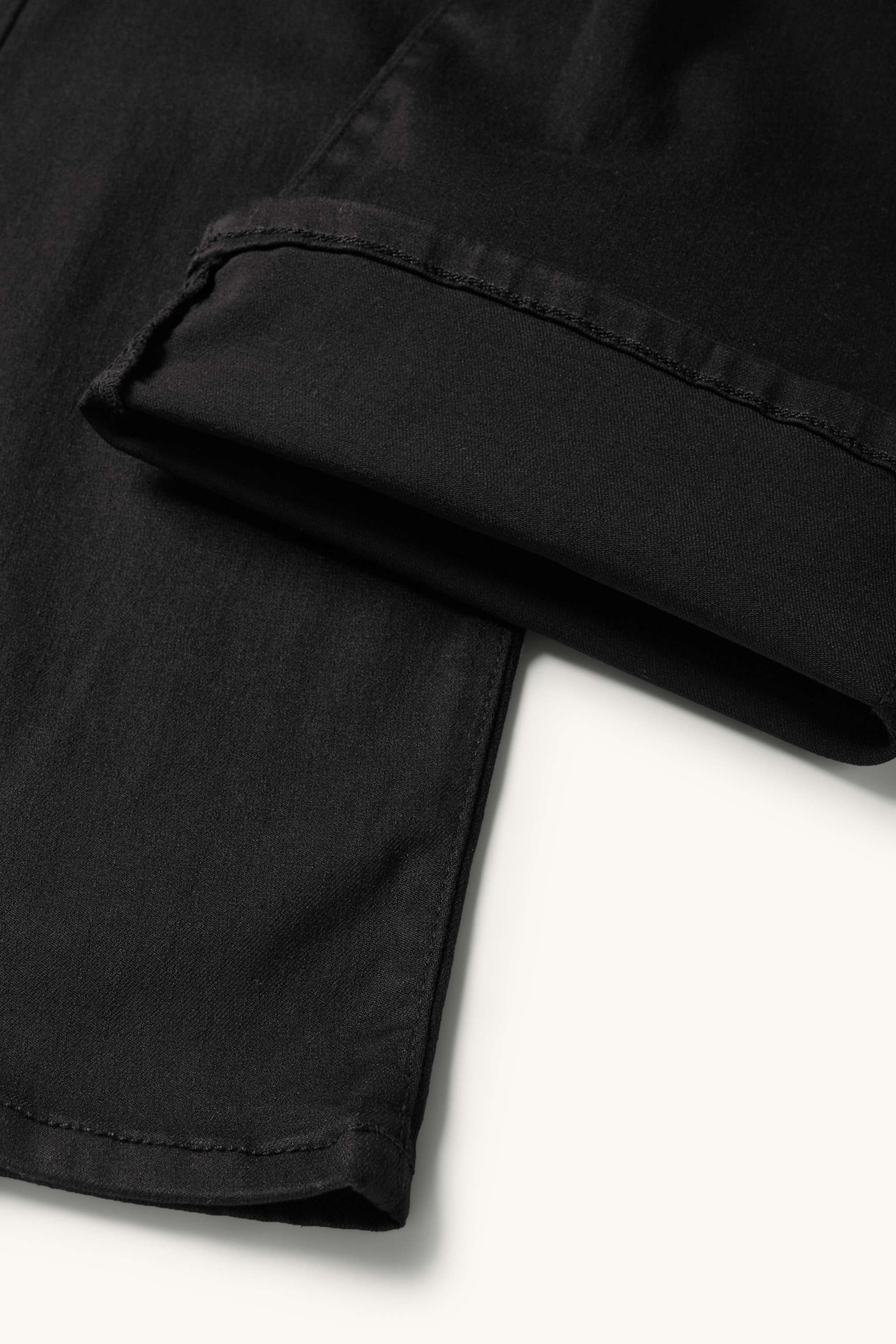 Cloth trousers - high waist - recycled black