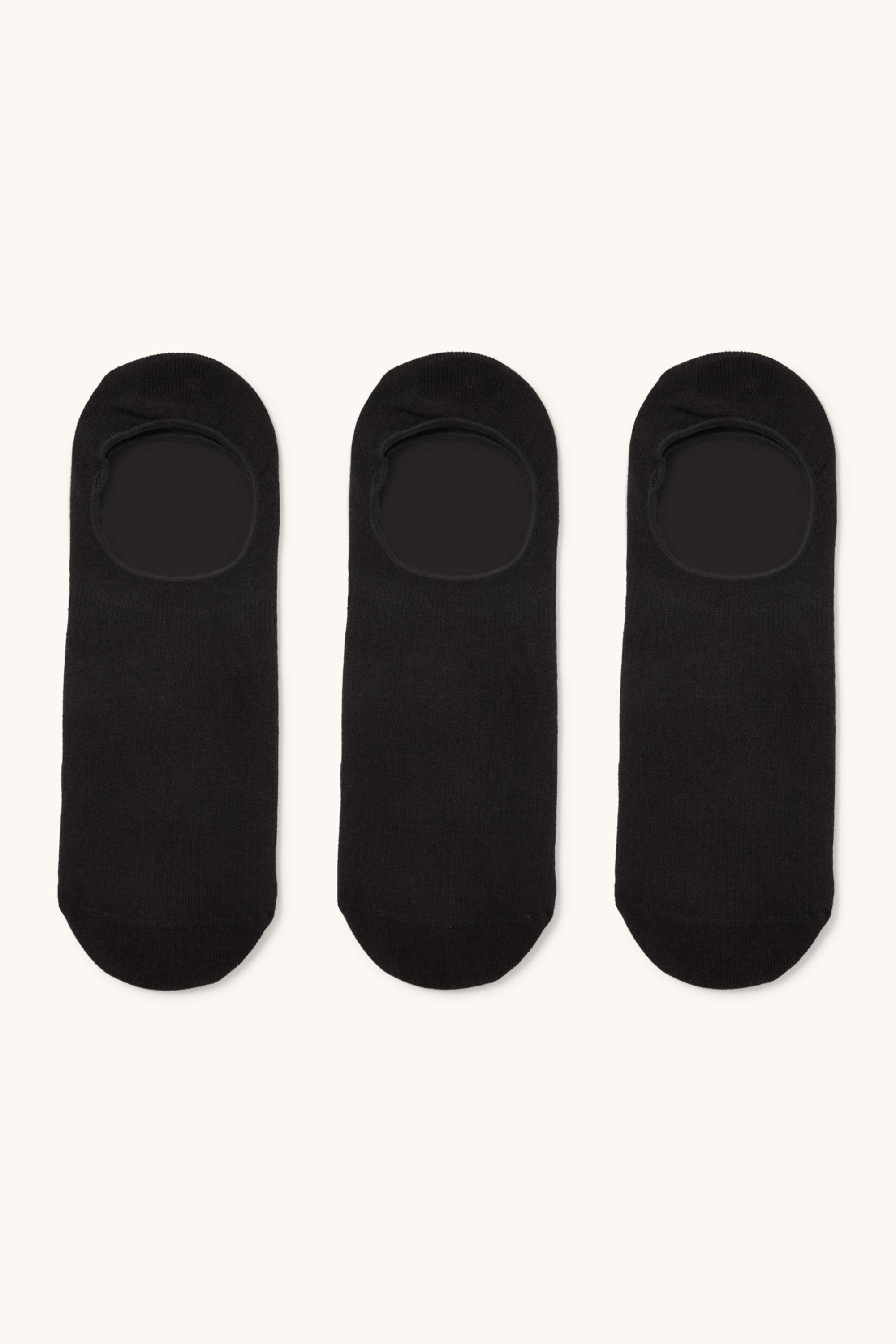 Multipack of 3 - footsies black