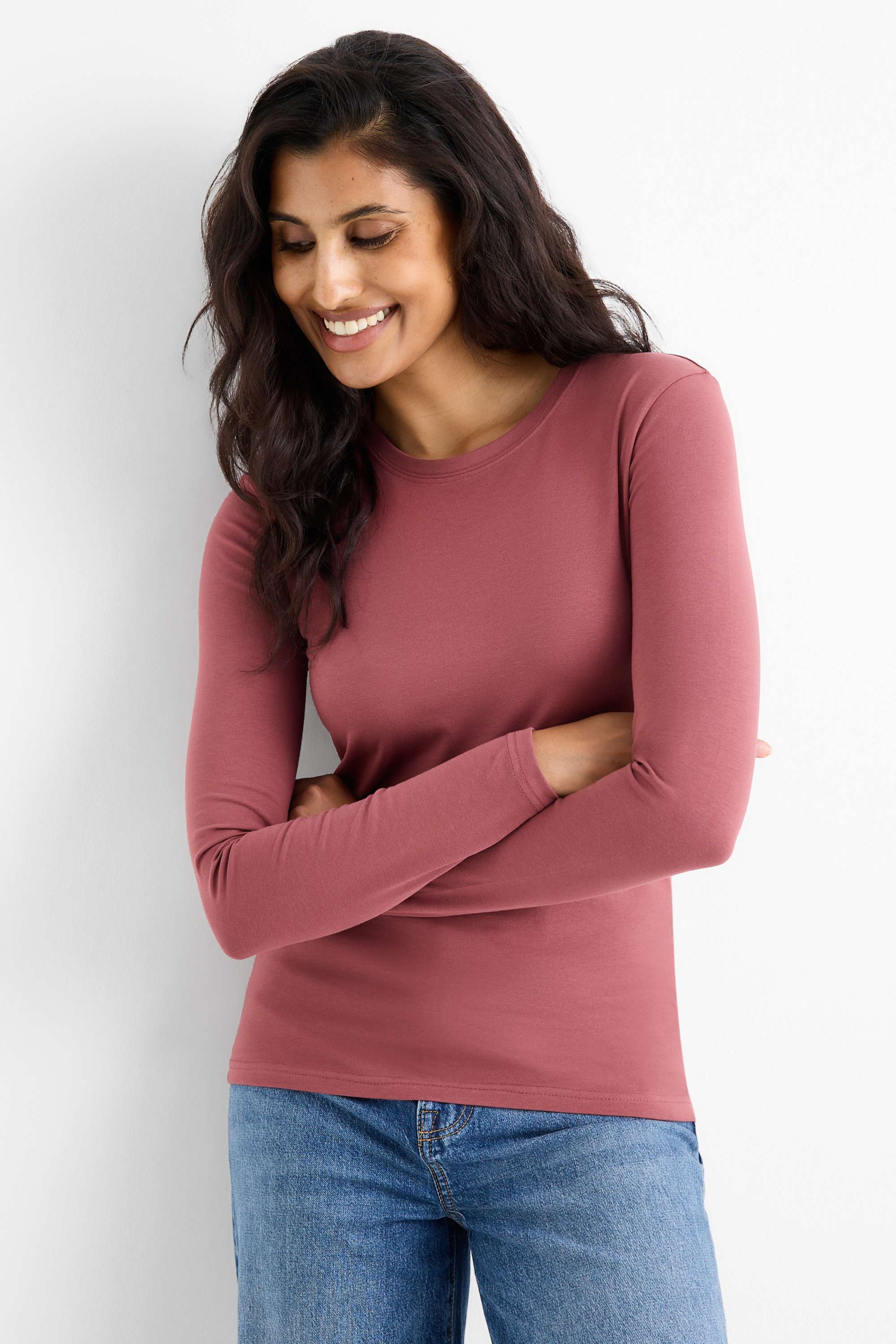 Multipack of 2 - long sleeve top bordeaux