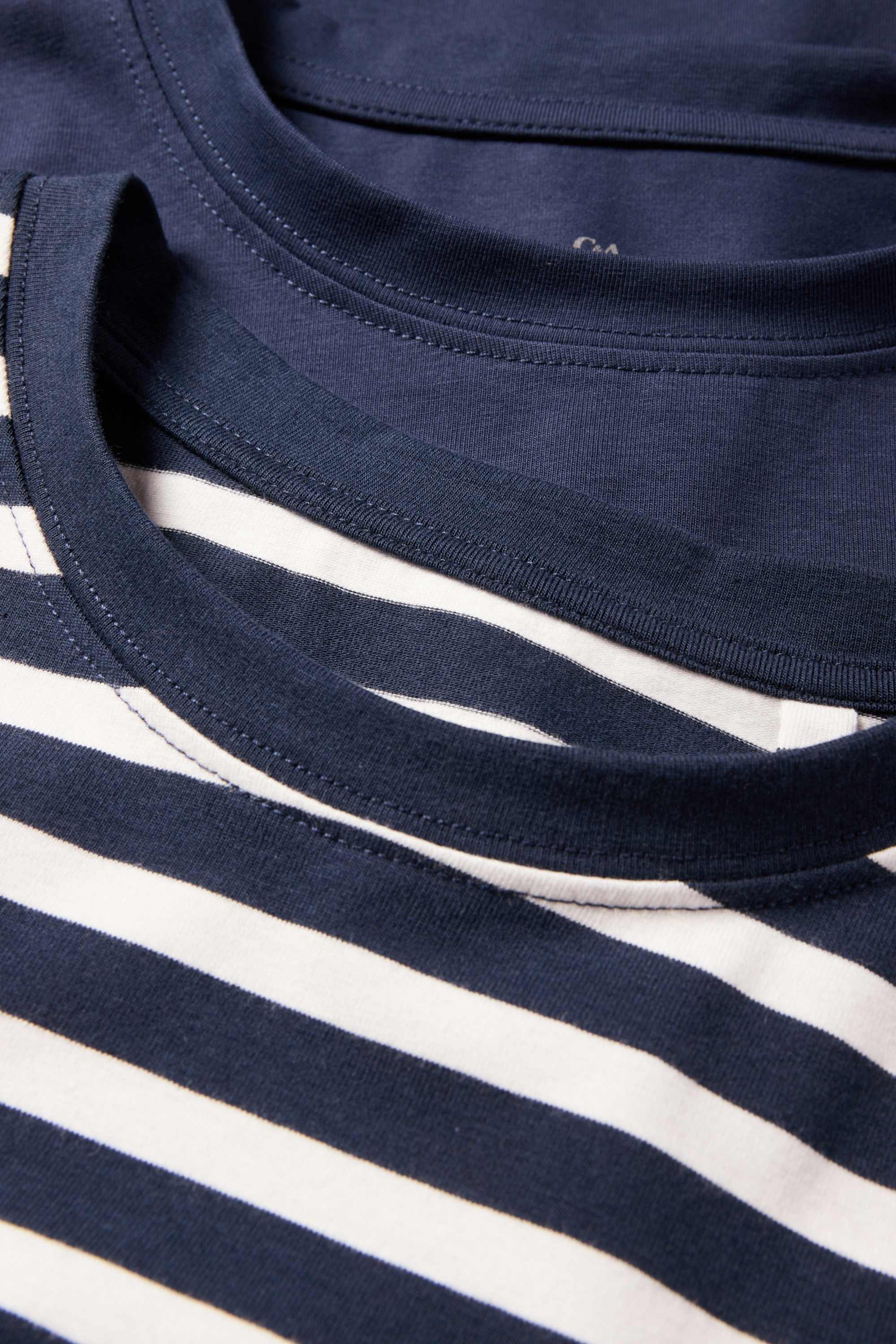 Multipack of 2 - long sleeve top dark blue