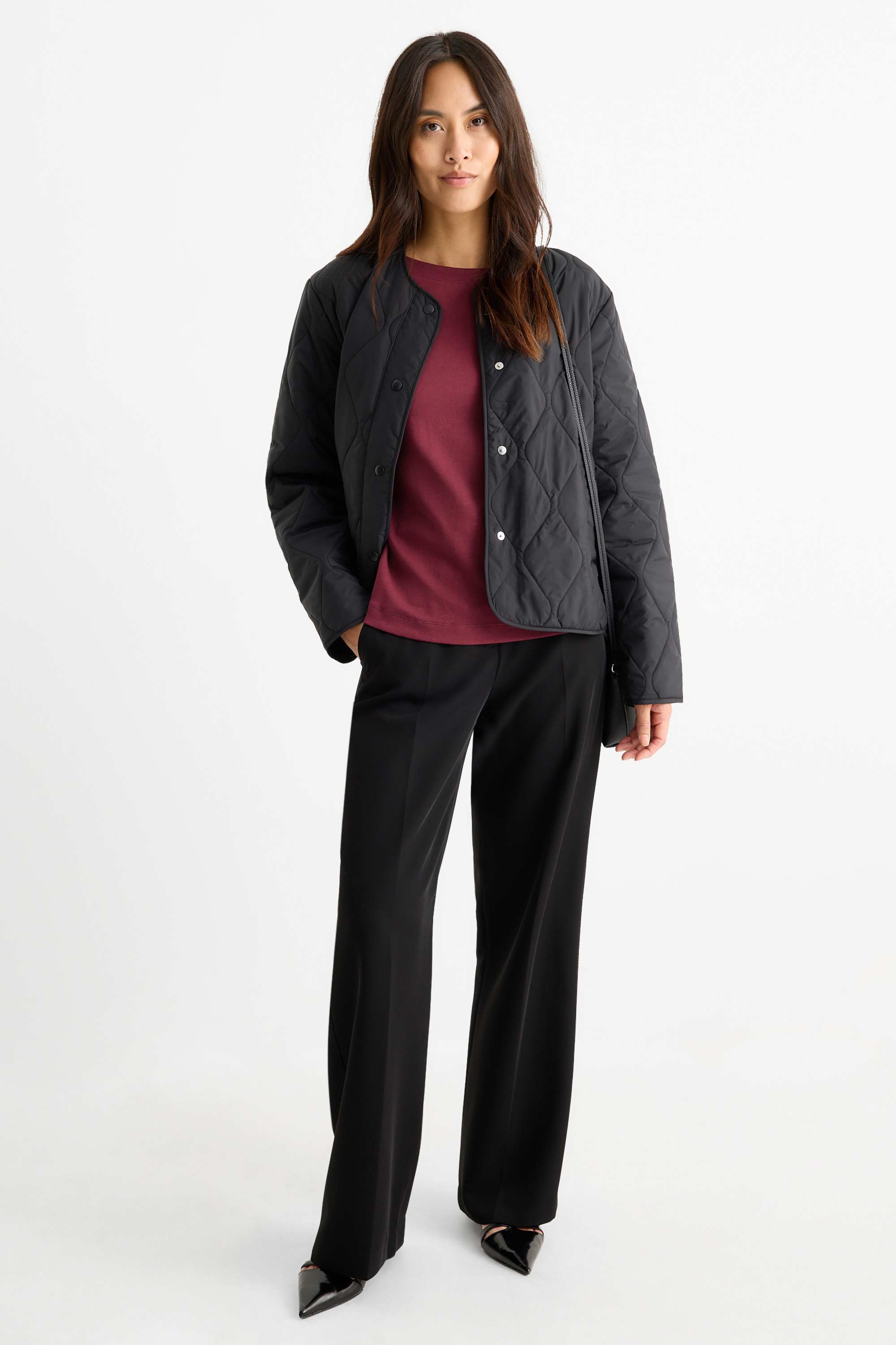 Multipack of 2 - long sleeve top bordeaux / black