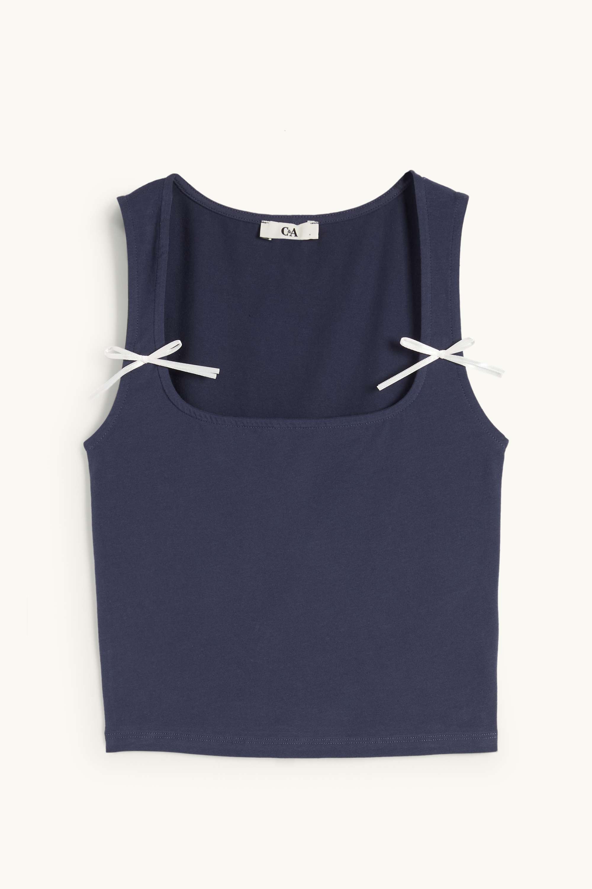 Cropped top dark blue
