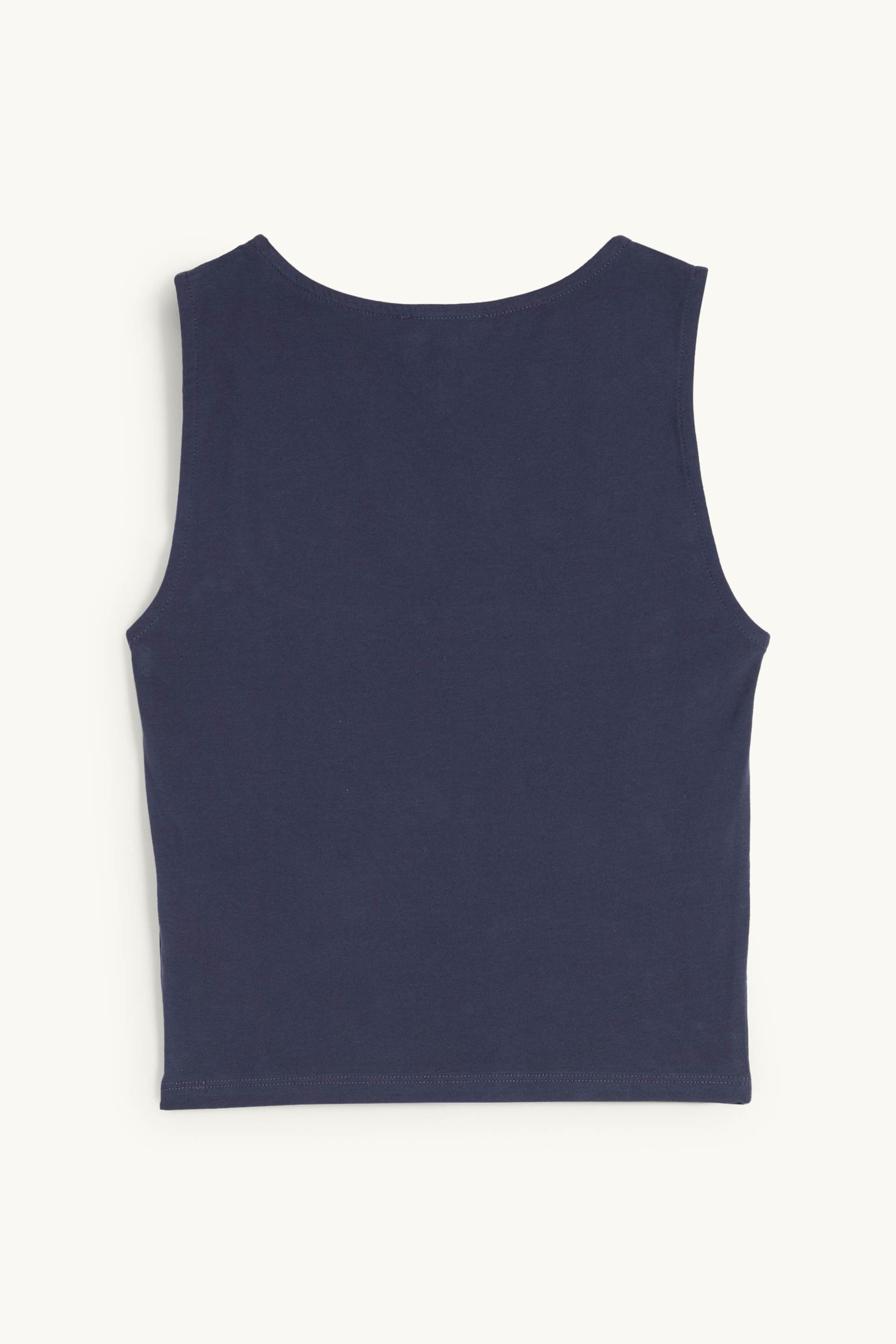 Cropped top dark blue