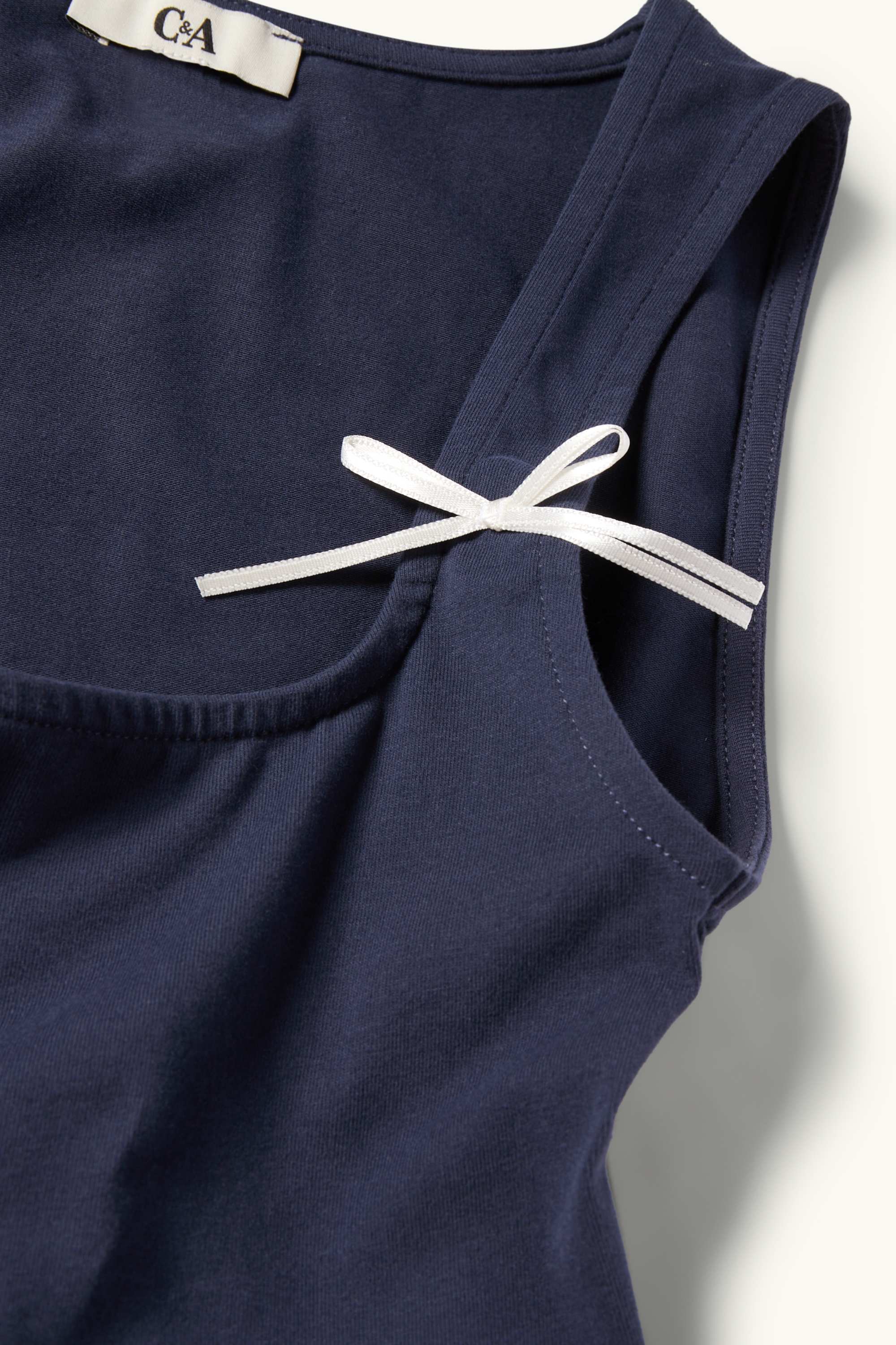Cropped top dark blue