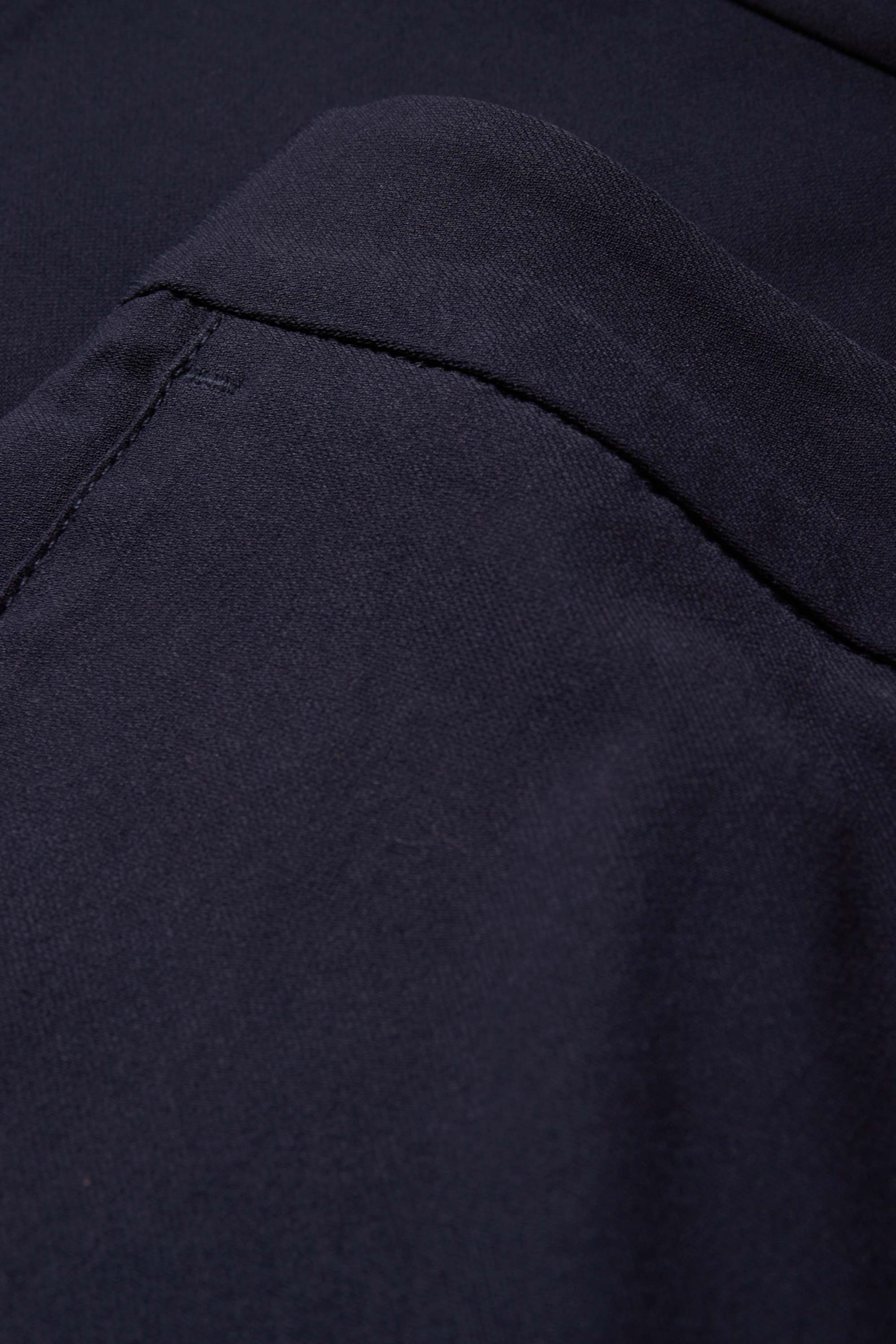 Cloth trousers - mid-rise waist - tapered fit dark blue