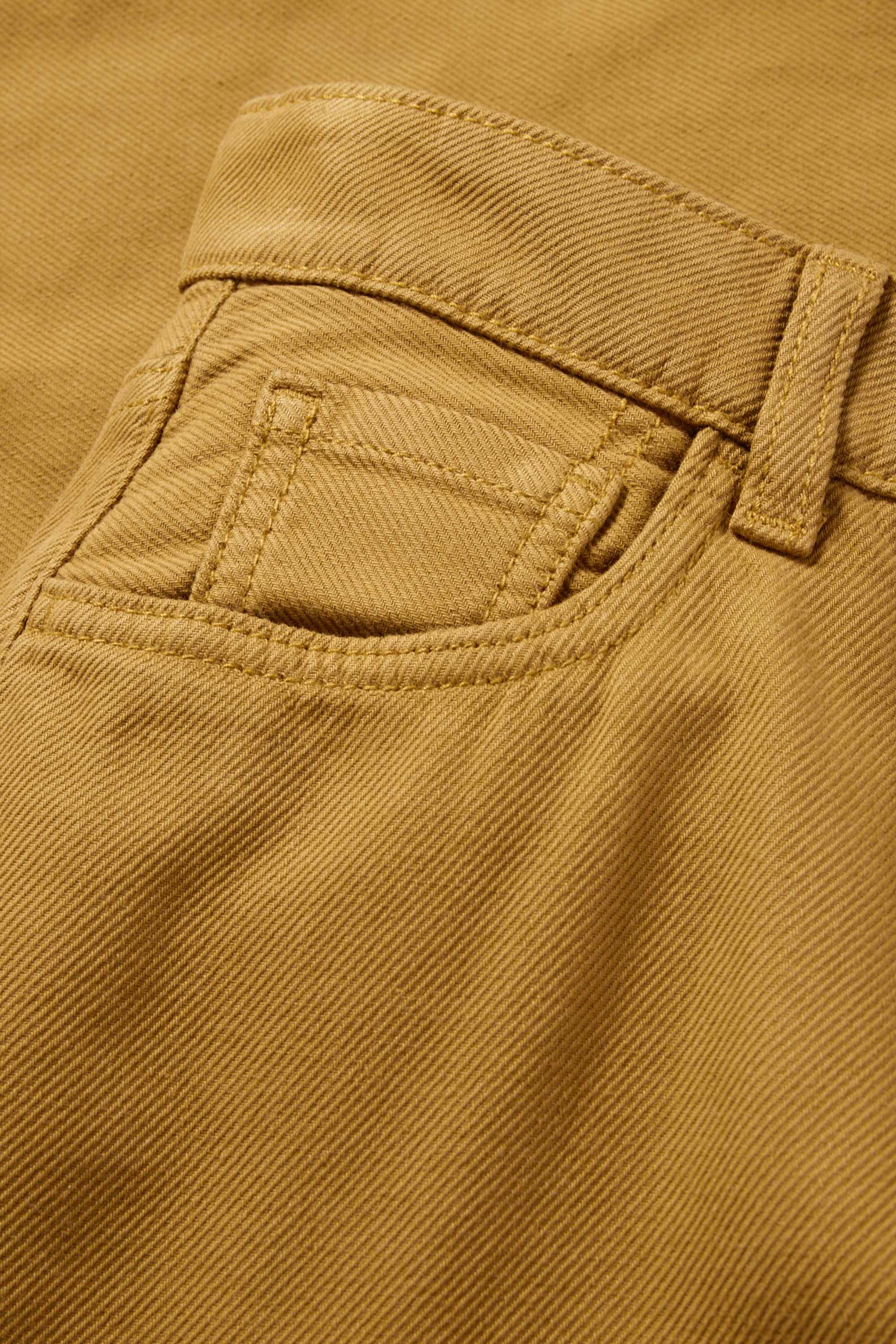 Cloth trousers - high waist - barrel leg brown