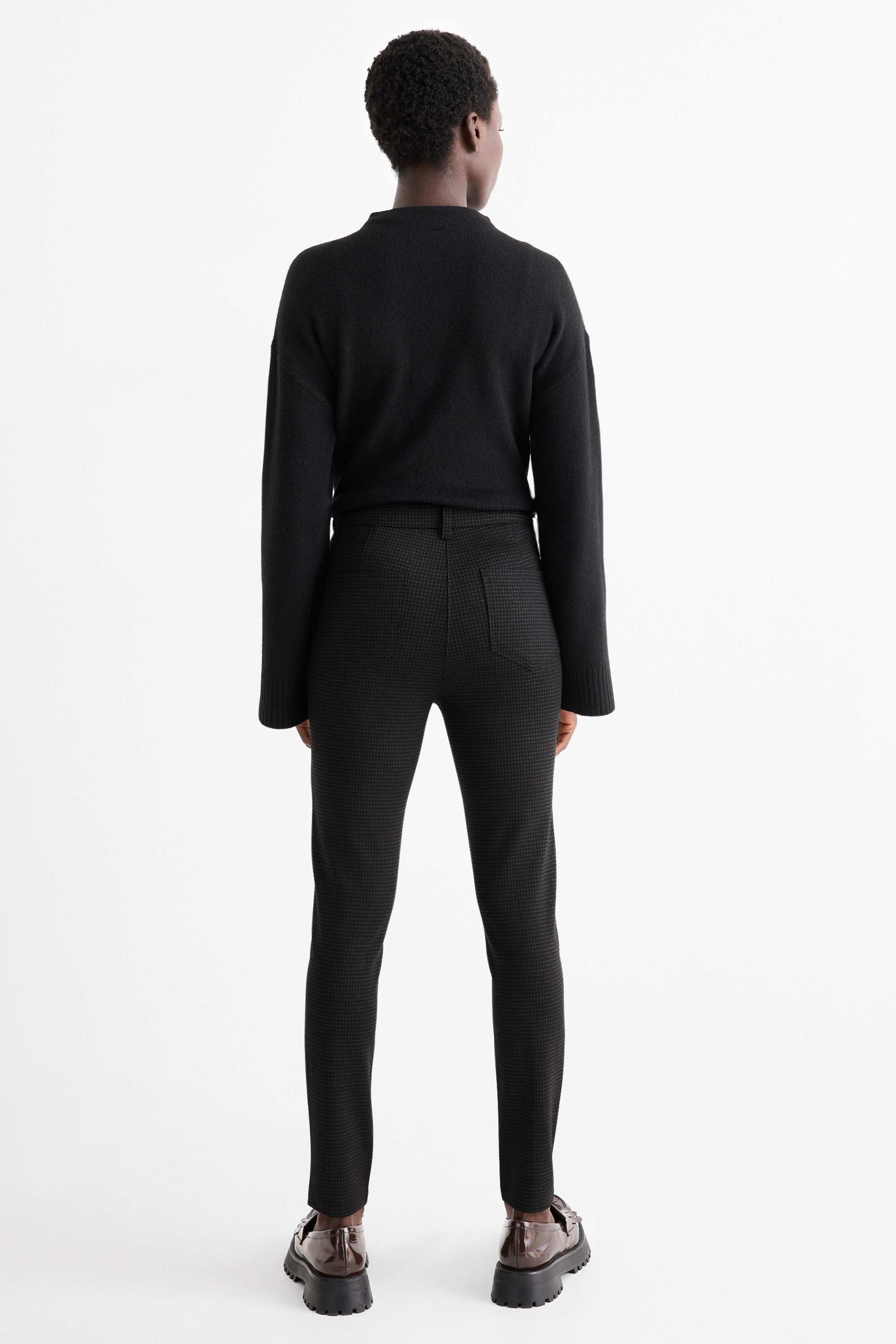 Leggings - check dark gray