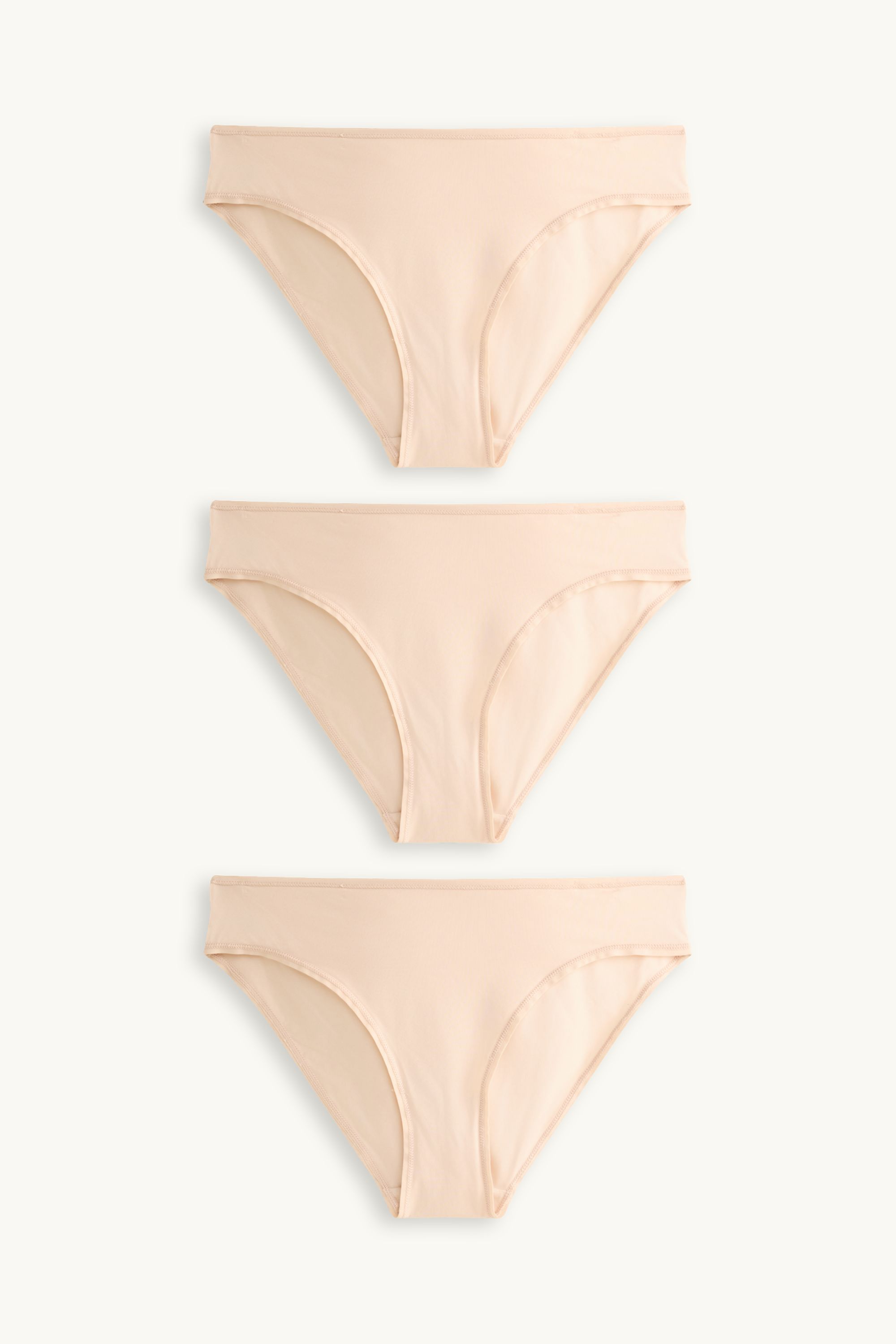 Multipack of 3 - knickers beige
