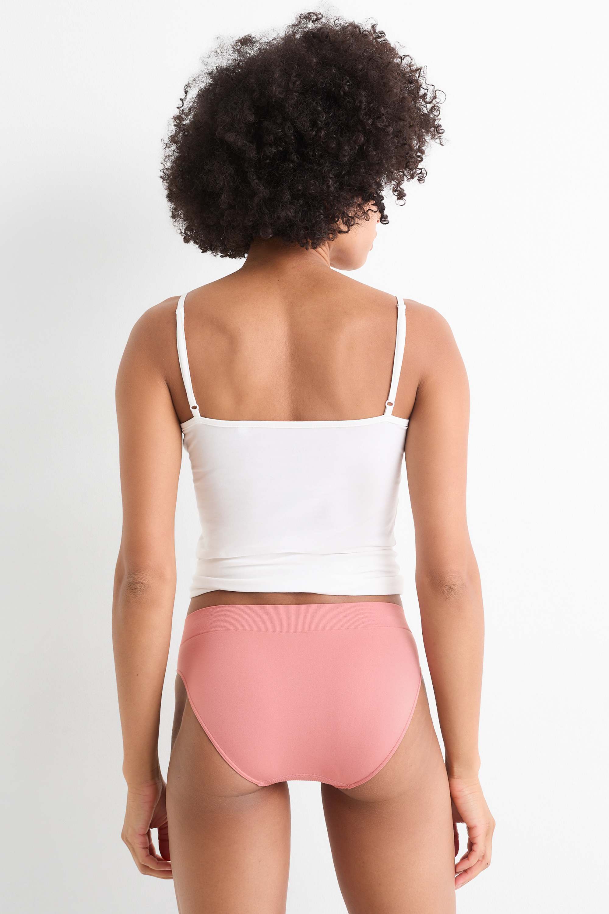 Multipack of 3 - briefs - seamless green / rose