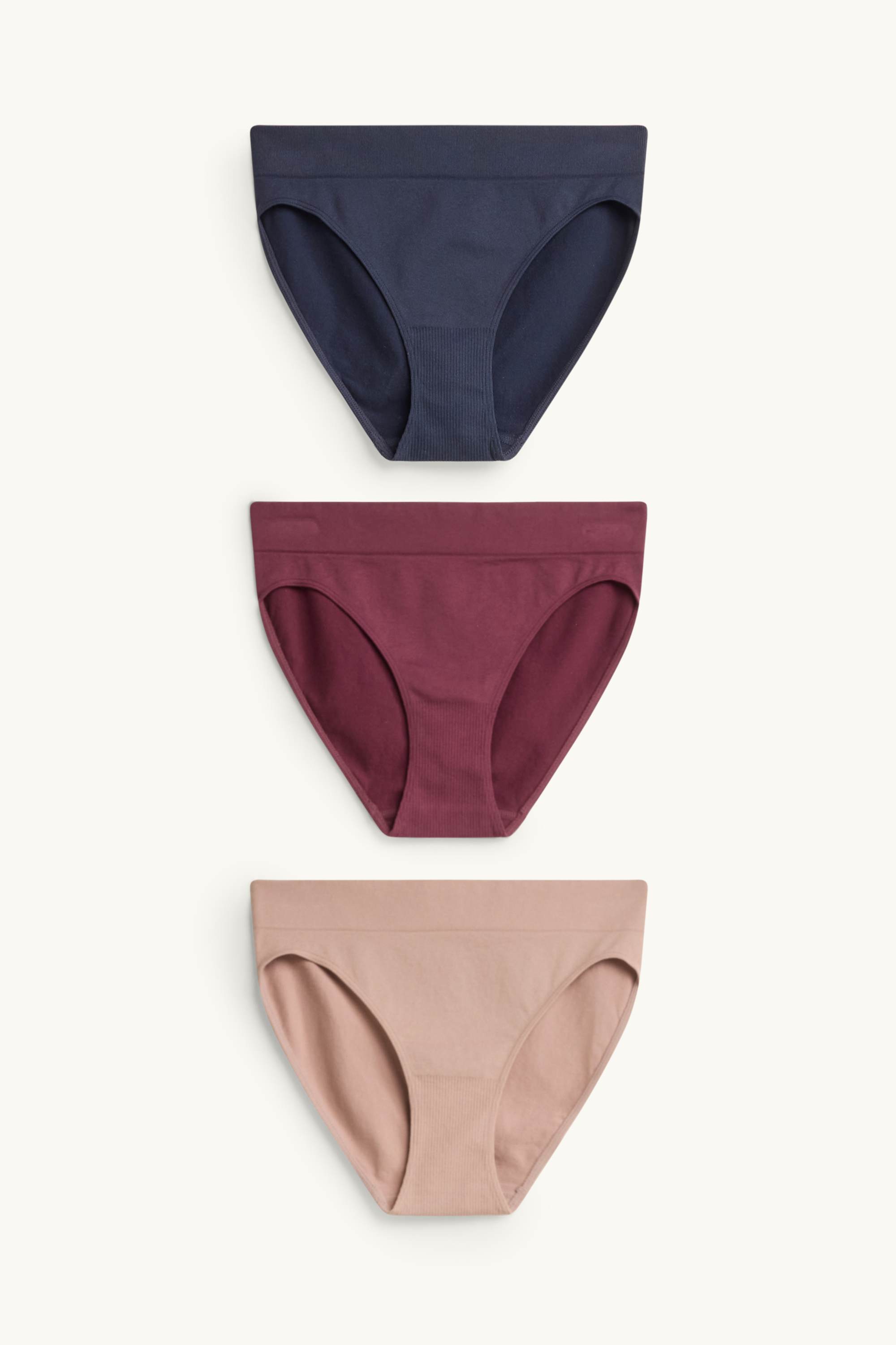 Multipack of 3 - briefs - seamless beige (8)