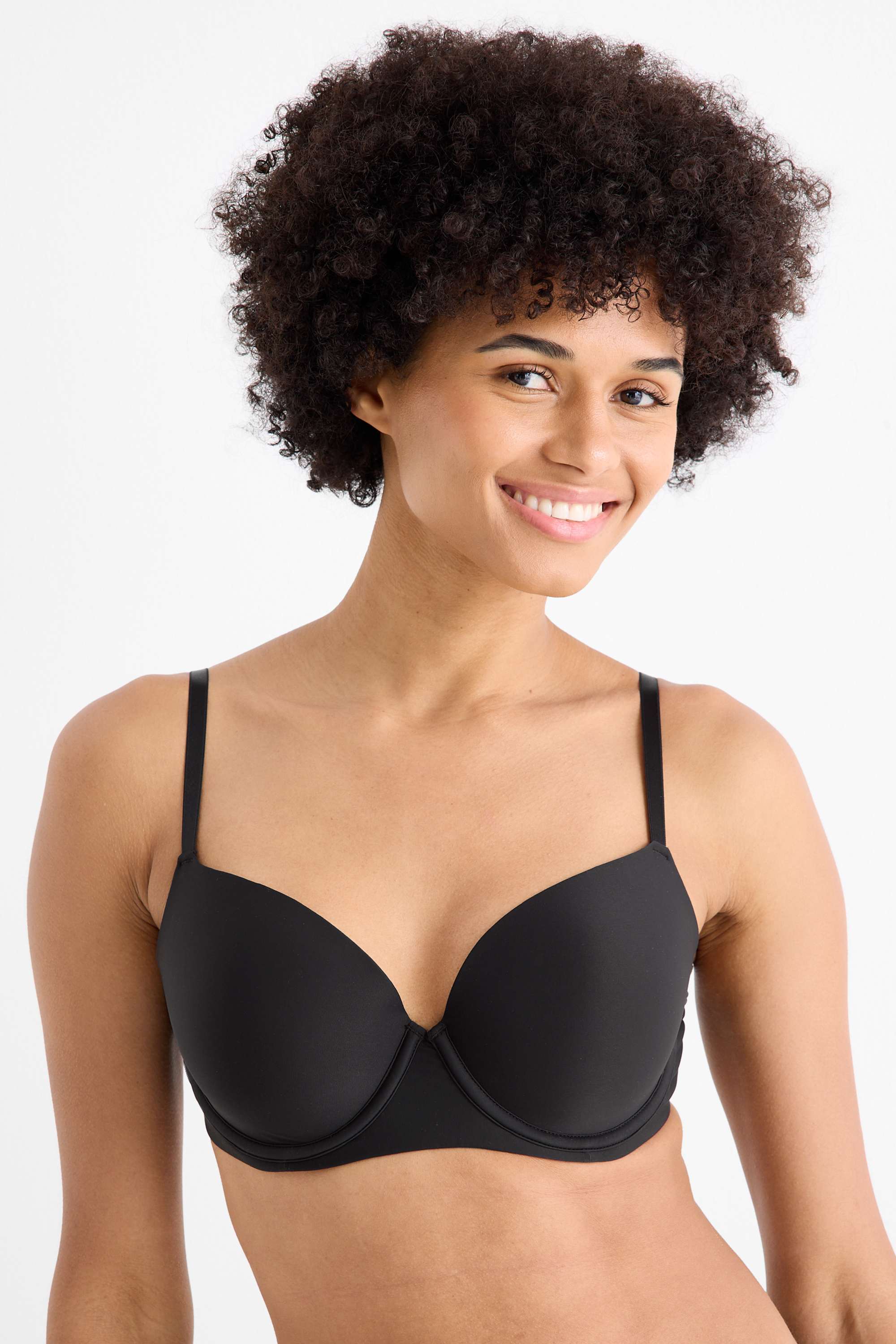Underwire bra - FULL COVERAGE - padded - LYCRA® black