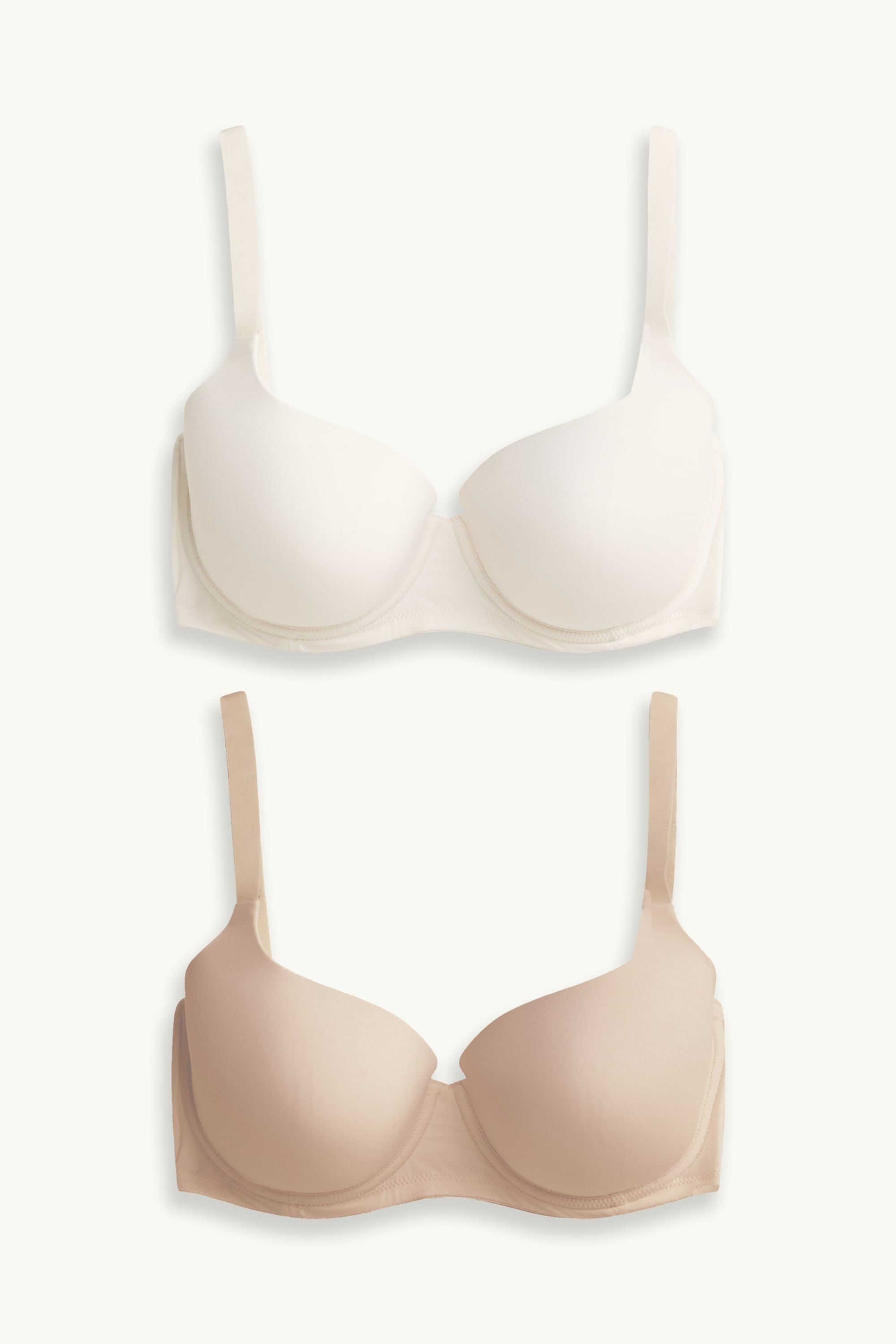Multipack of 2 - underwire bra - FULL COVERAGE - padded cremewhite