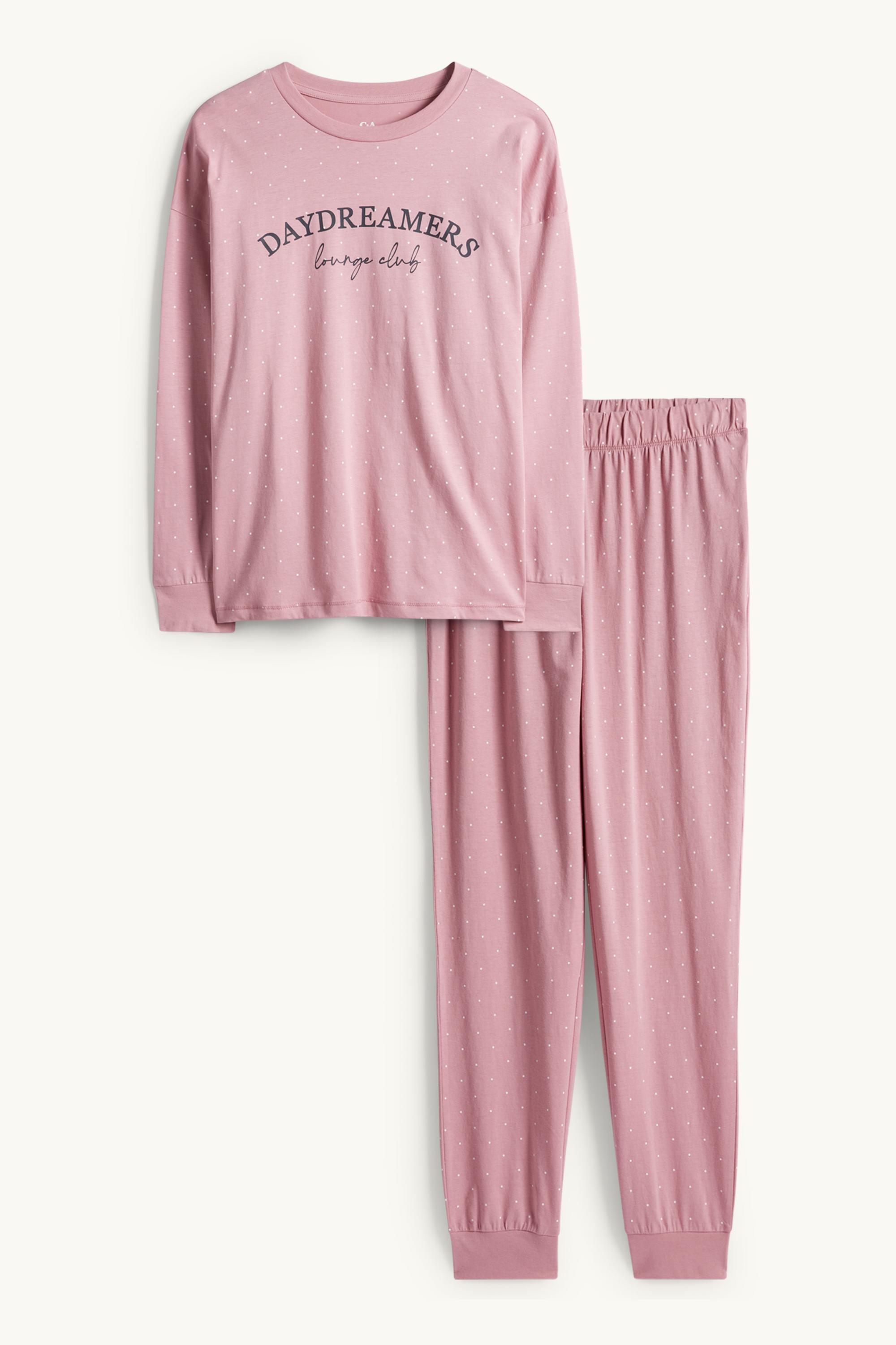 Pyjamas - polka dot pink