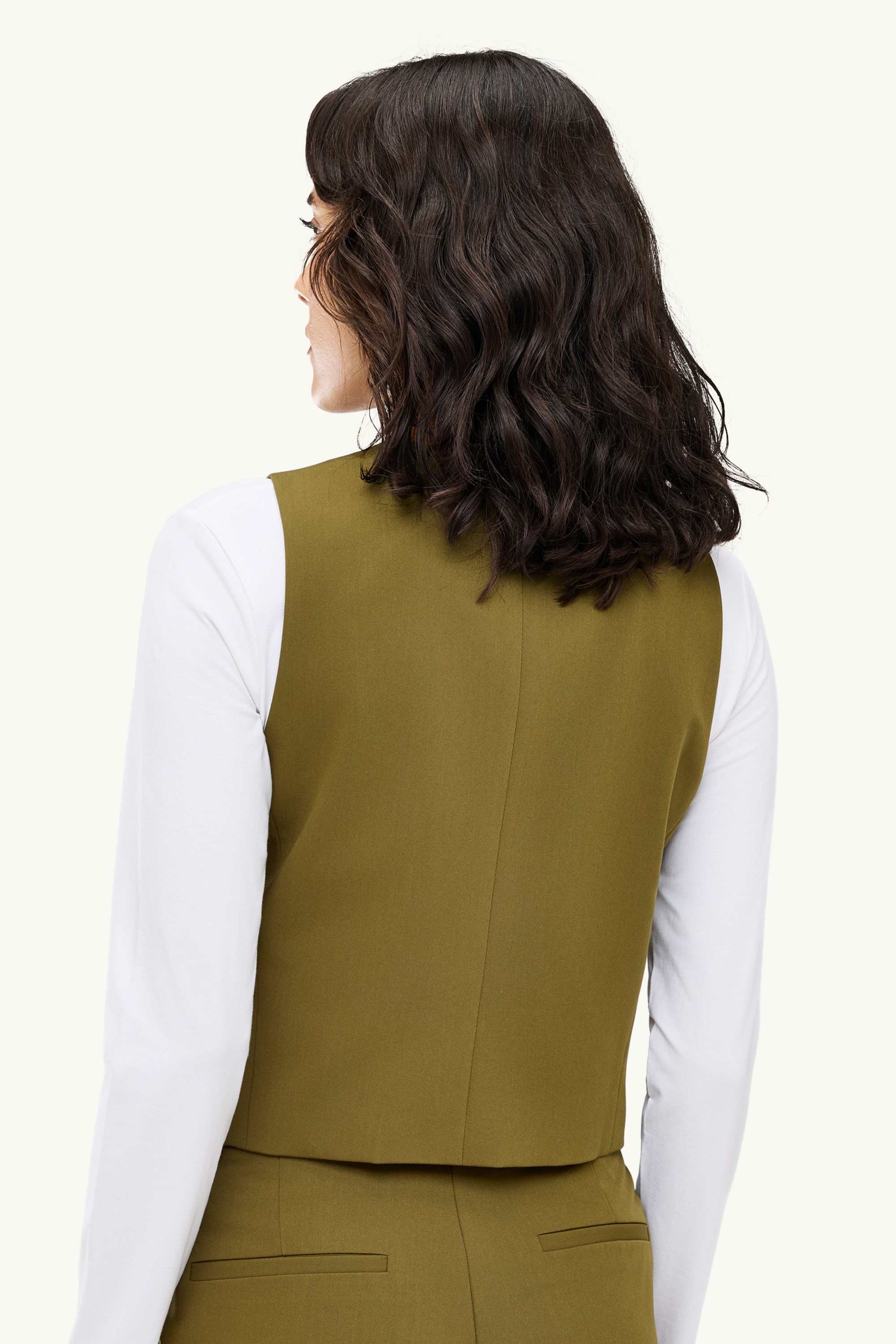 Business waistcoat - regular fit khaki