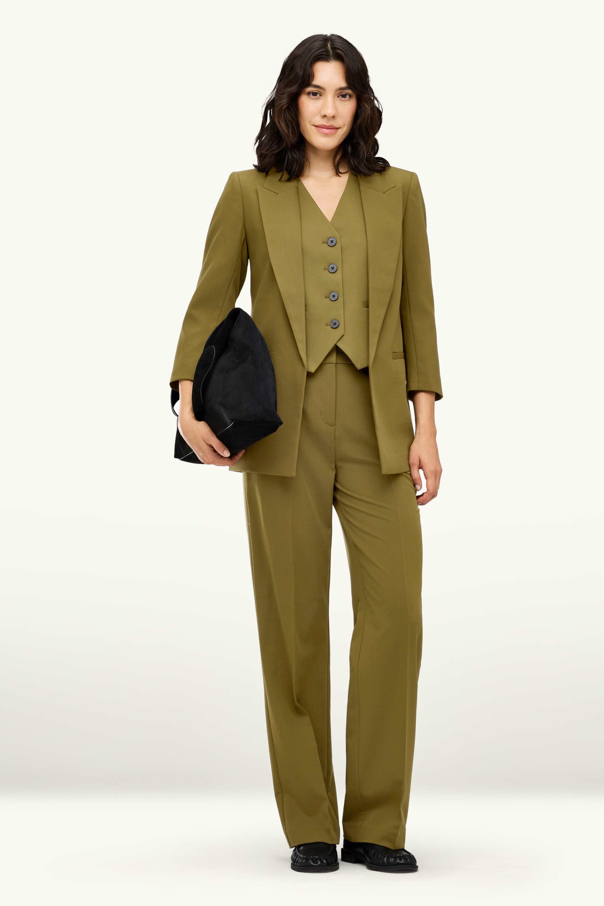 Business waistcoat - regular fit khaki