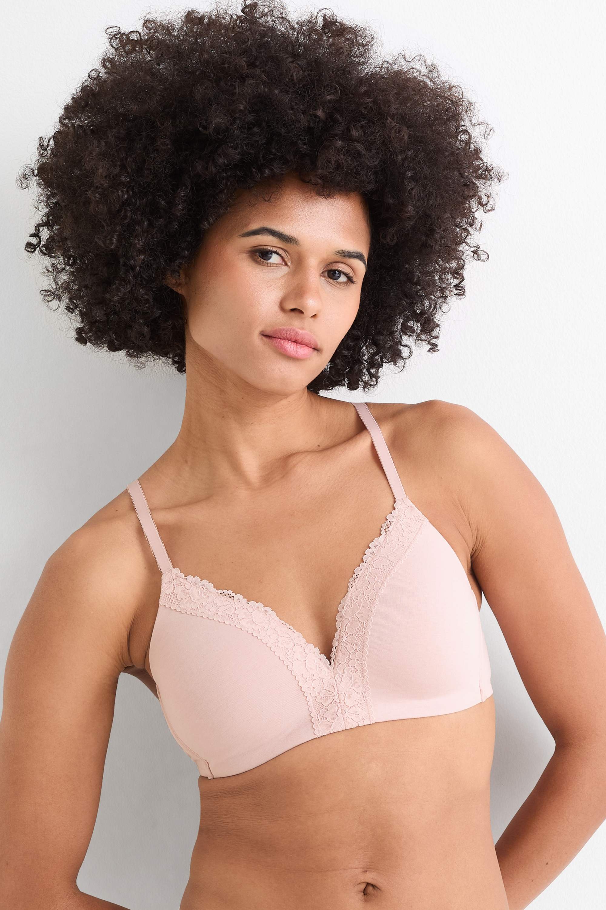 Multipack of 2 - non-wired bra - padded white / rose