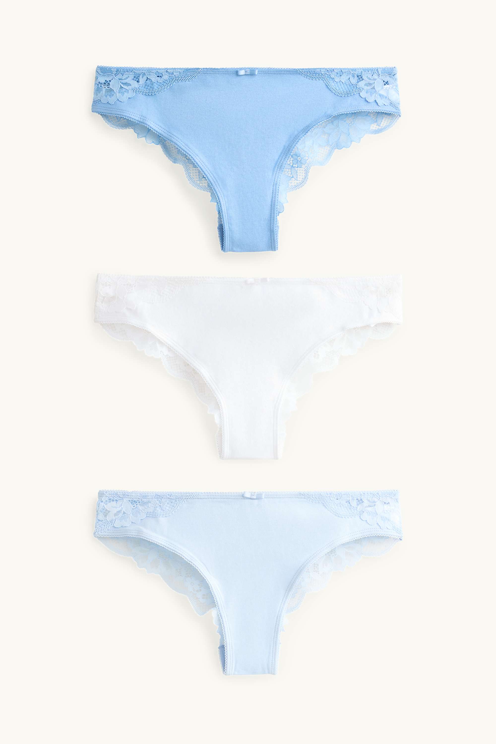 Multipack of 3 - Brazilian knickers blue