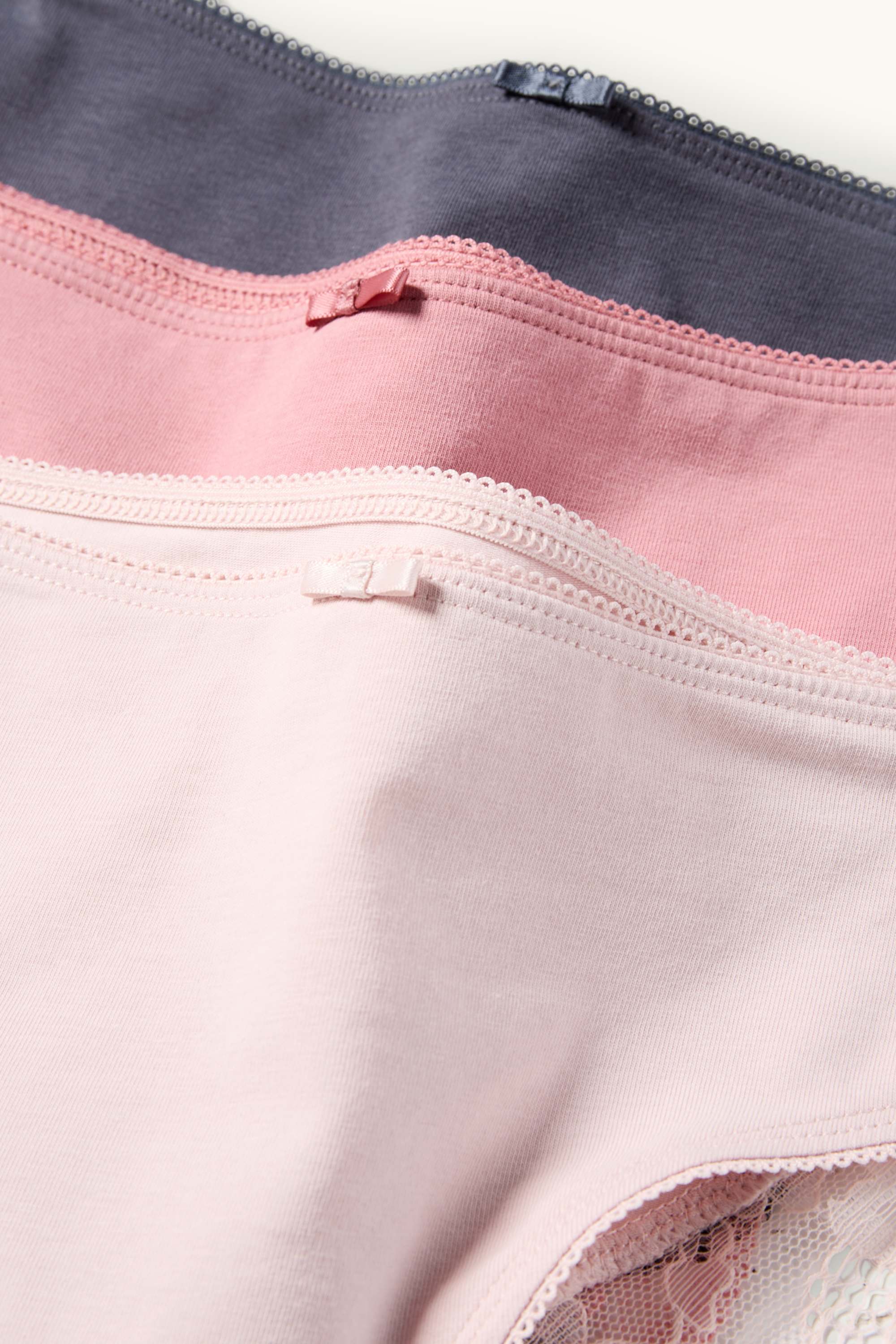 Multipack of 3 - knickers rose