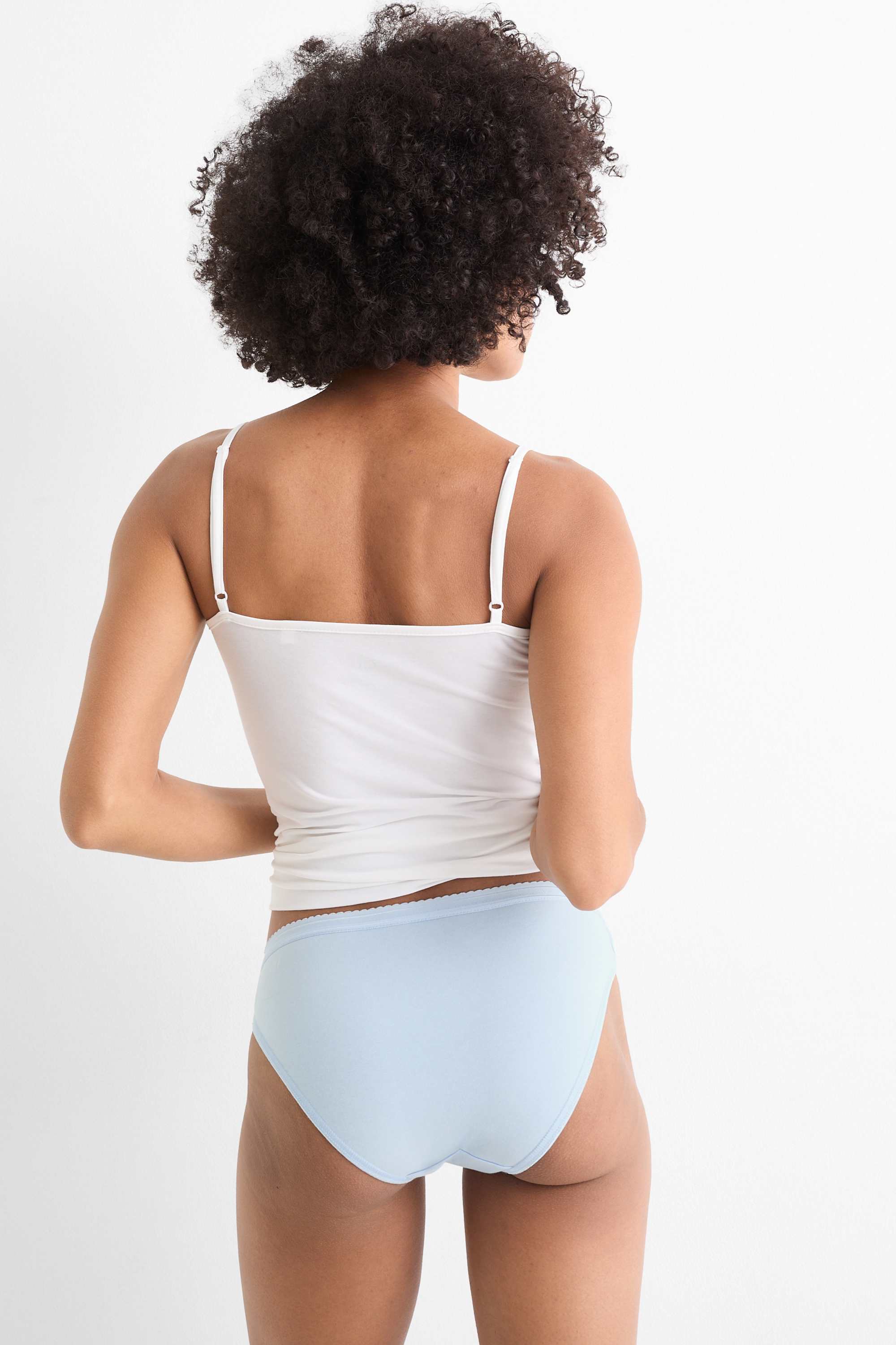 Multipack of 4 - knickers light blue