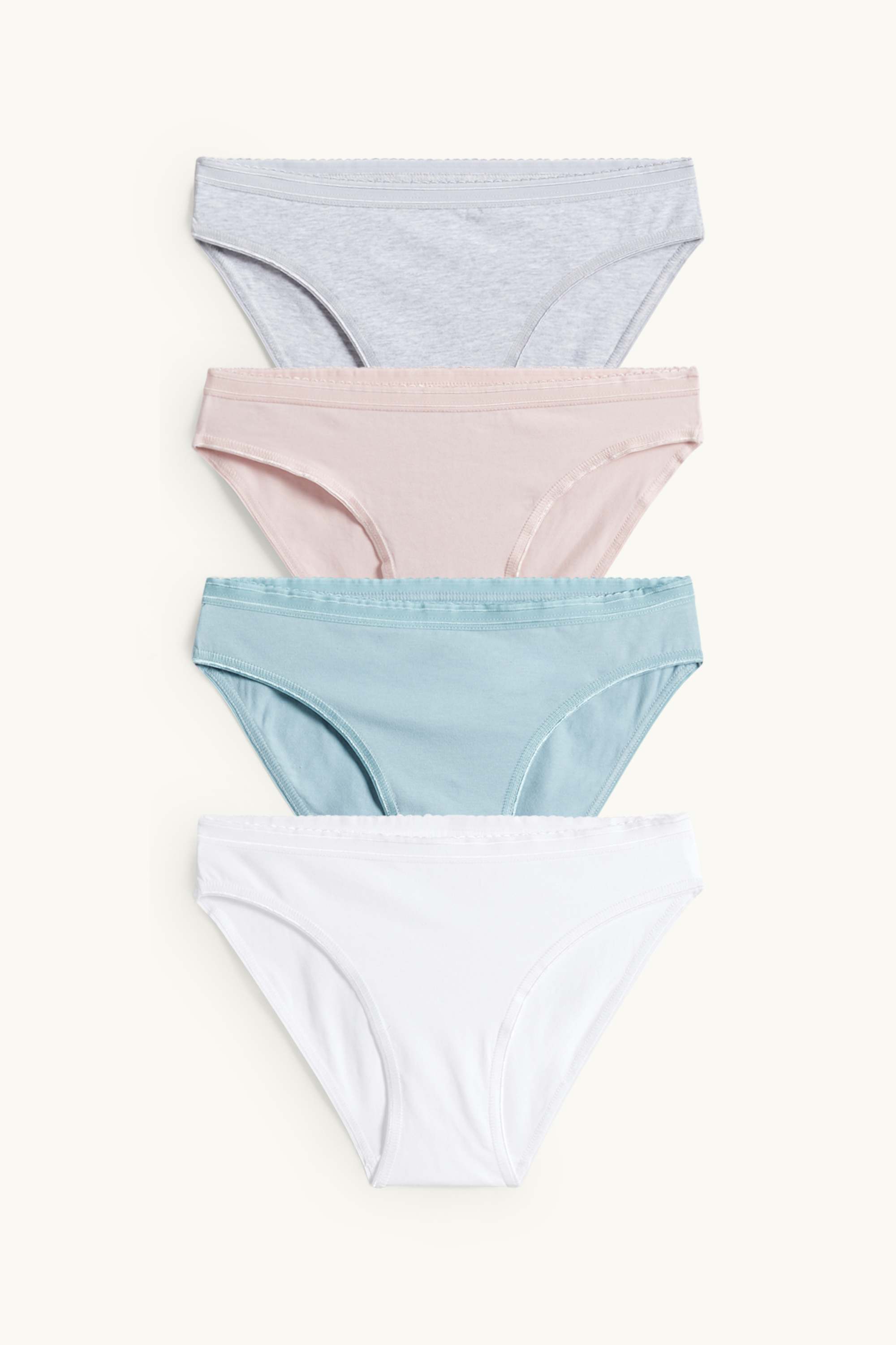 Multipack of 4 - knickers white / turquoise