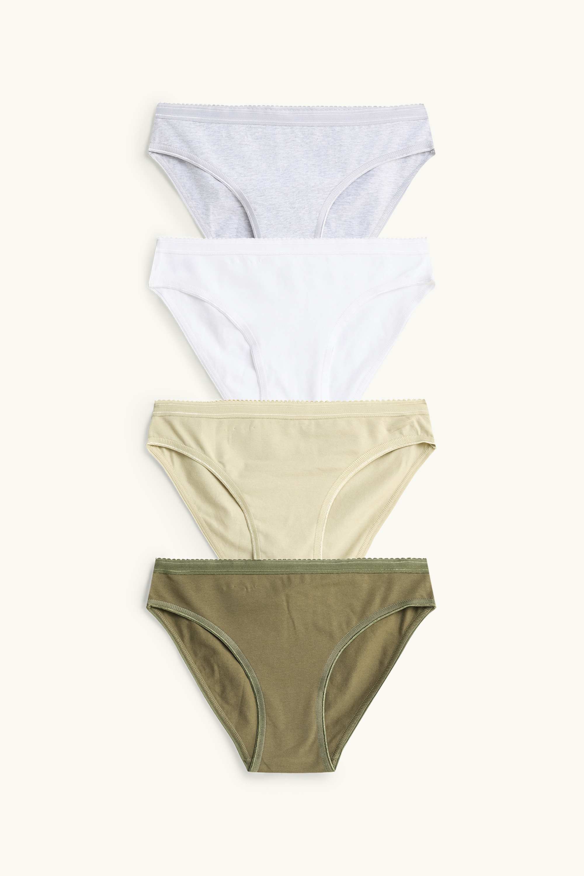 Multipack of 4 - knickers green