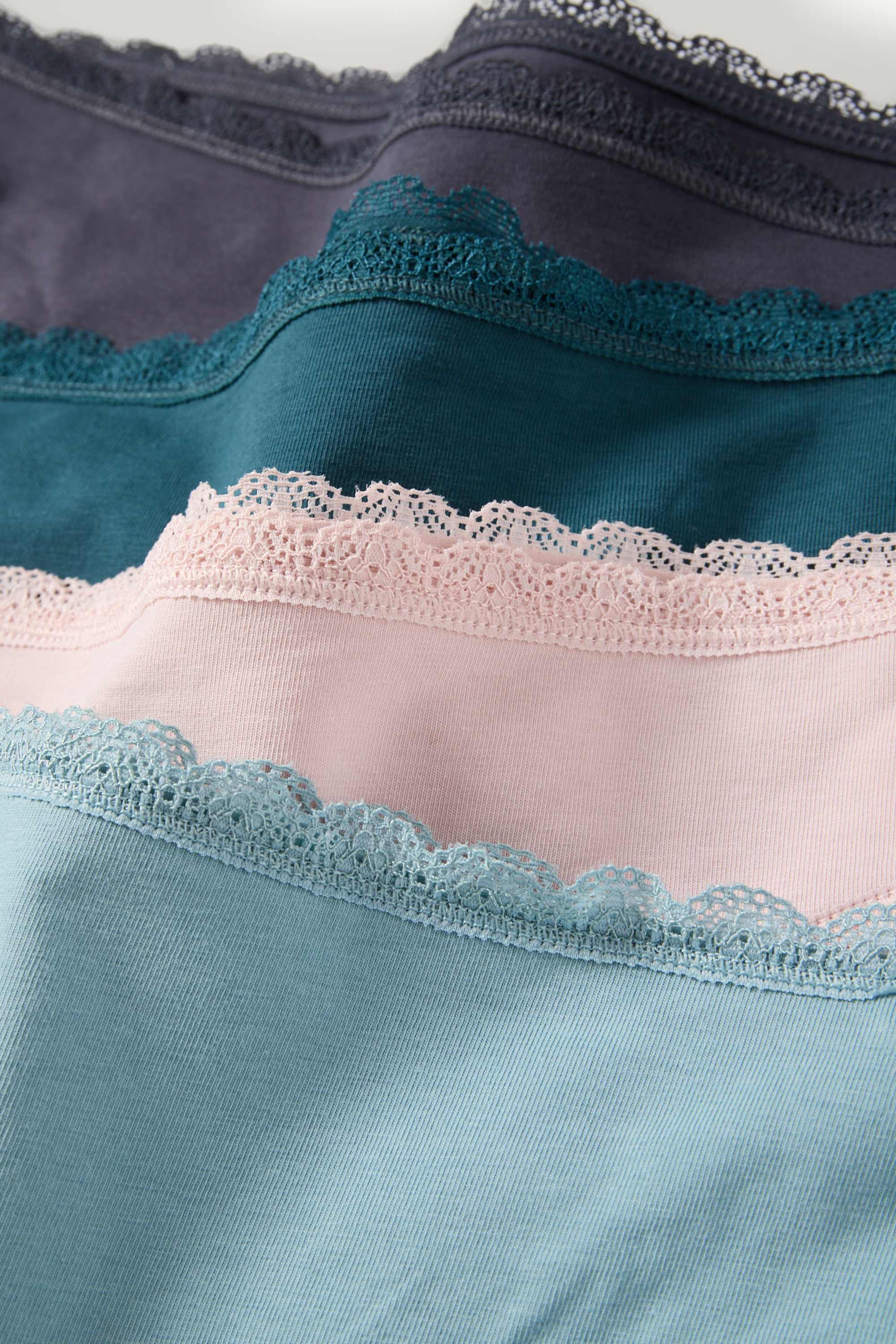 Multipack of 4 - knickers rose / turquoise