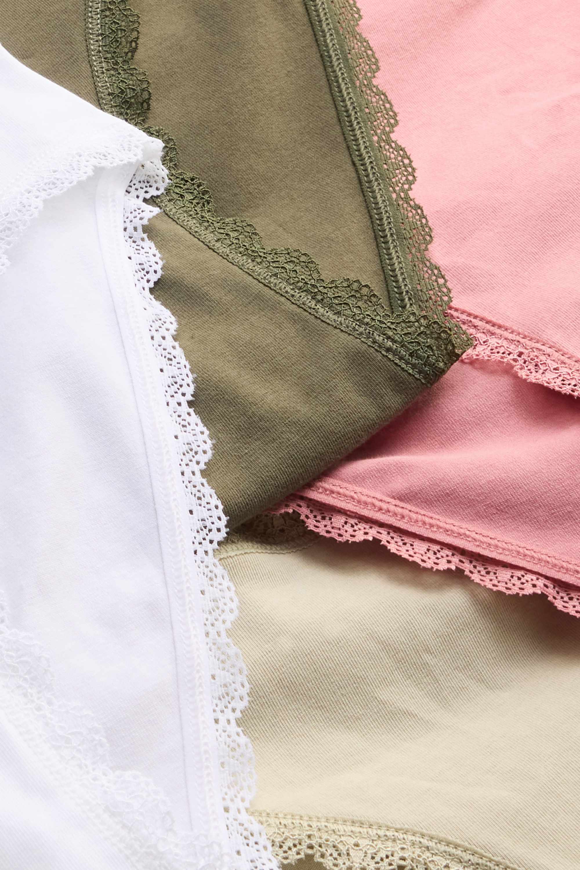 Multipack of 4 - knickers green / rose