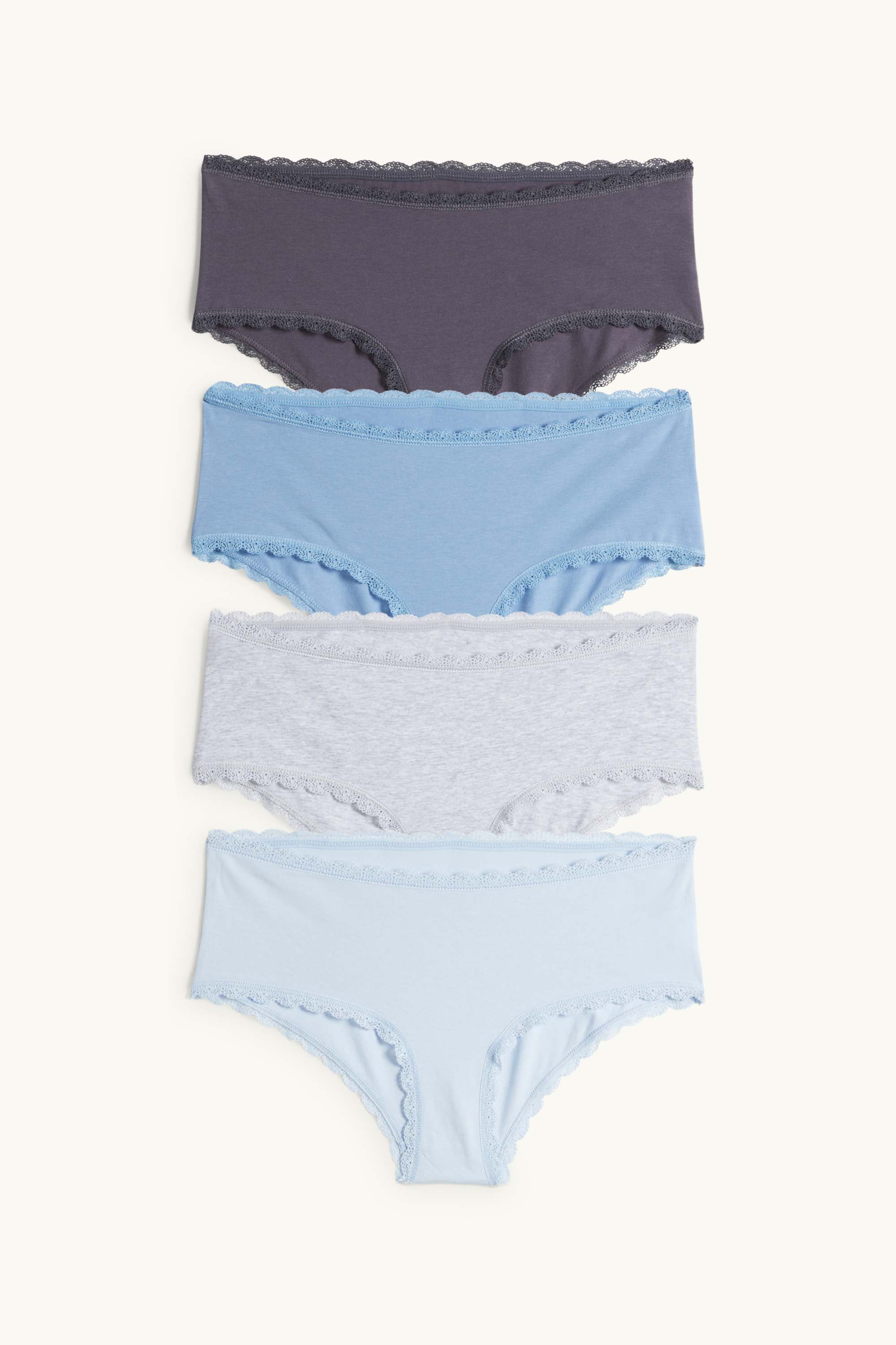 Multipack of 4 - hipsters blue / gray