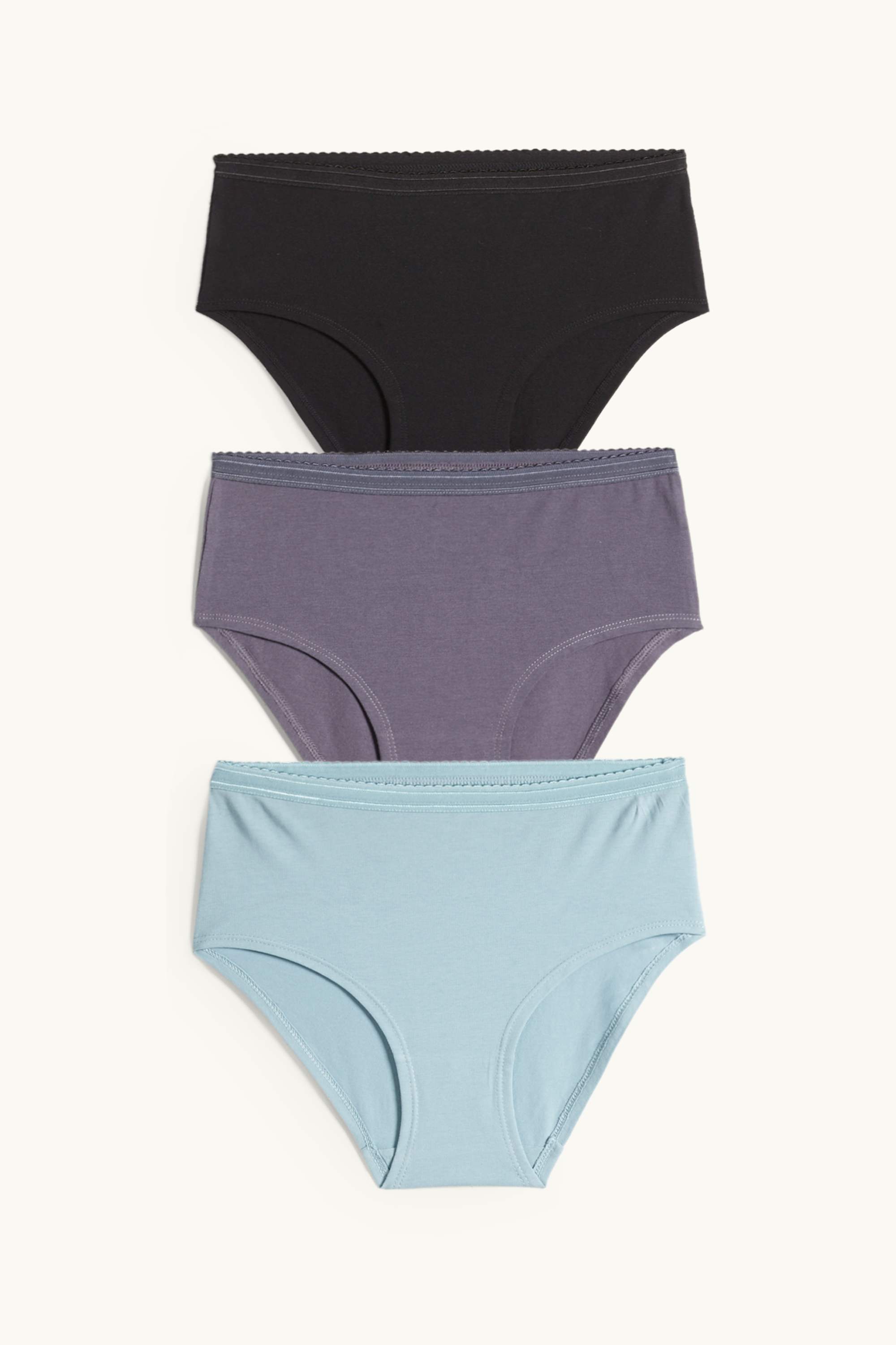 Multipack of 3 - knickers black