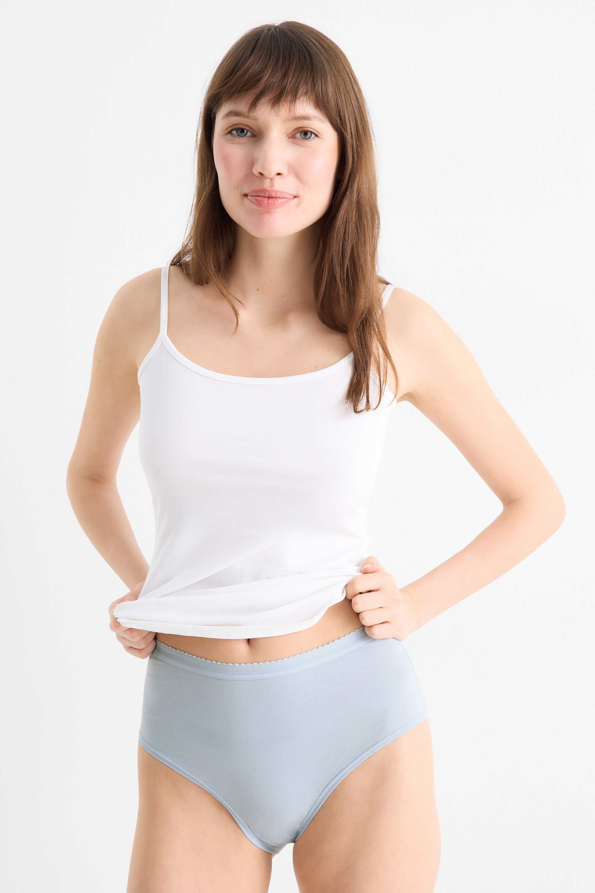 Multipack of 3 - knickers light blue