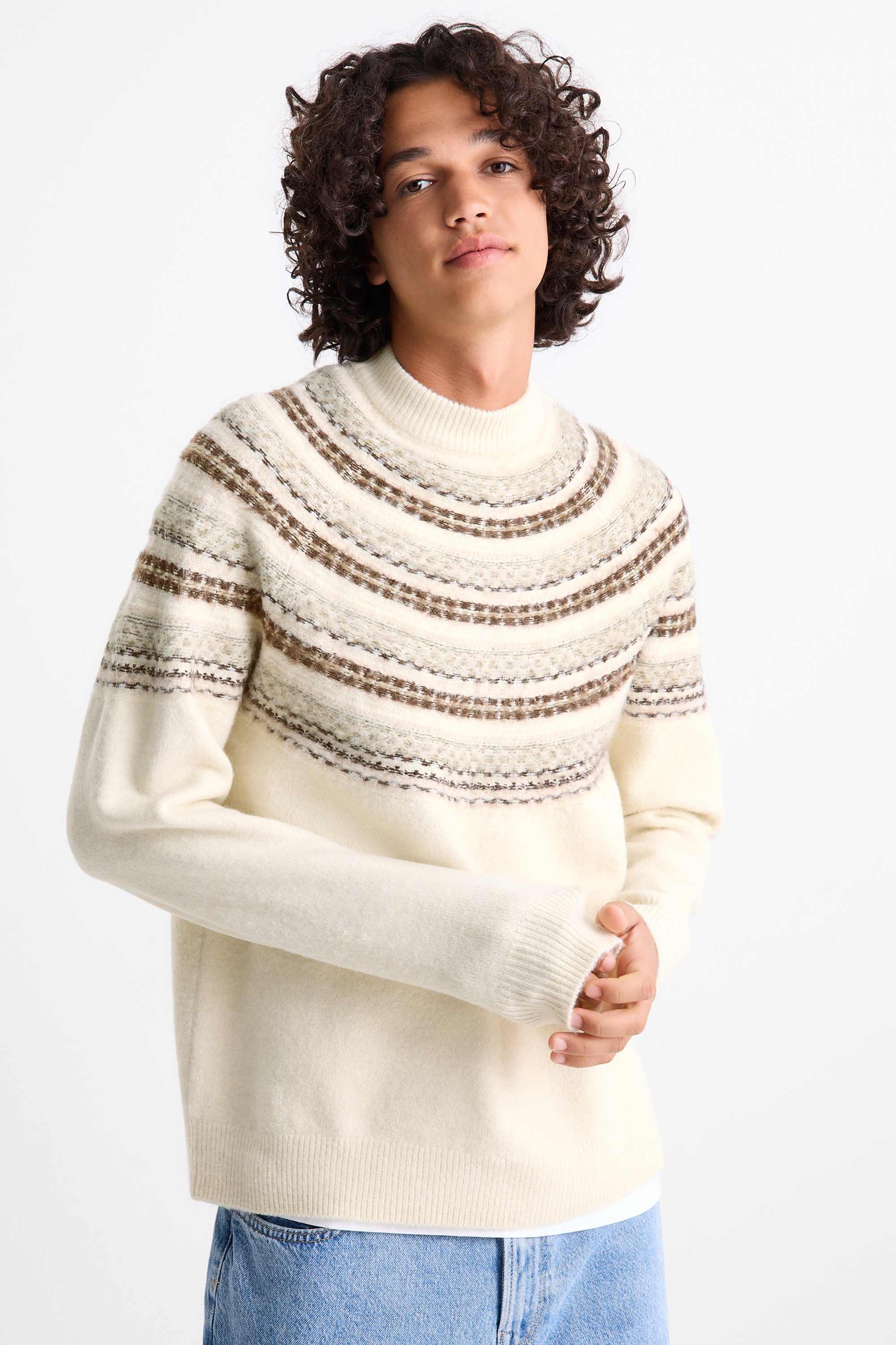 Jumper - patterned cremewhite