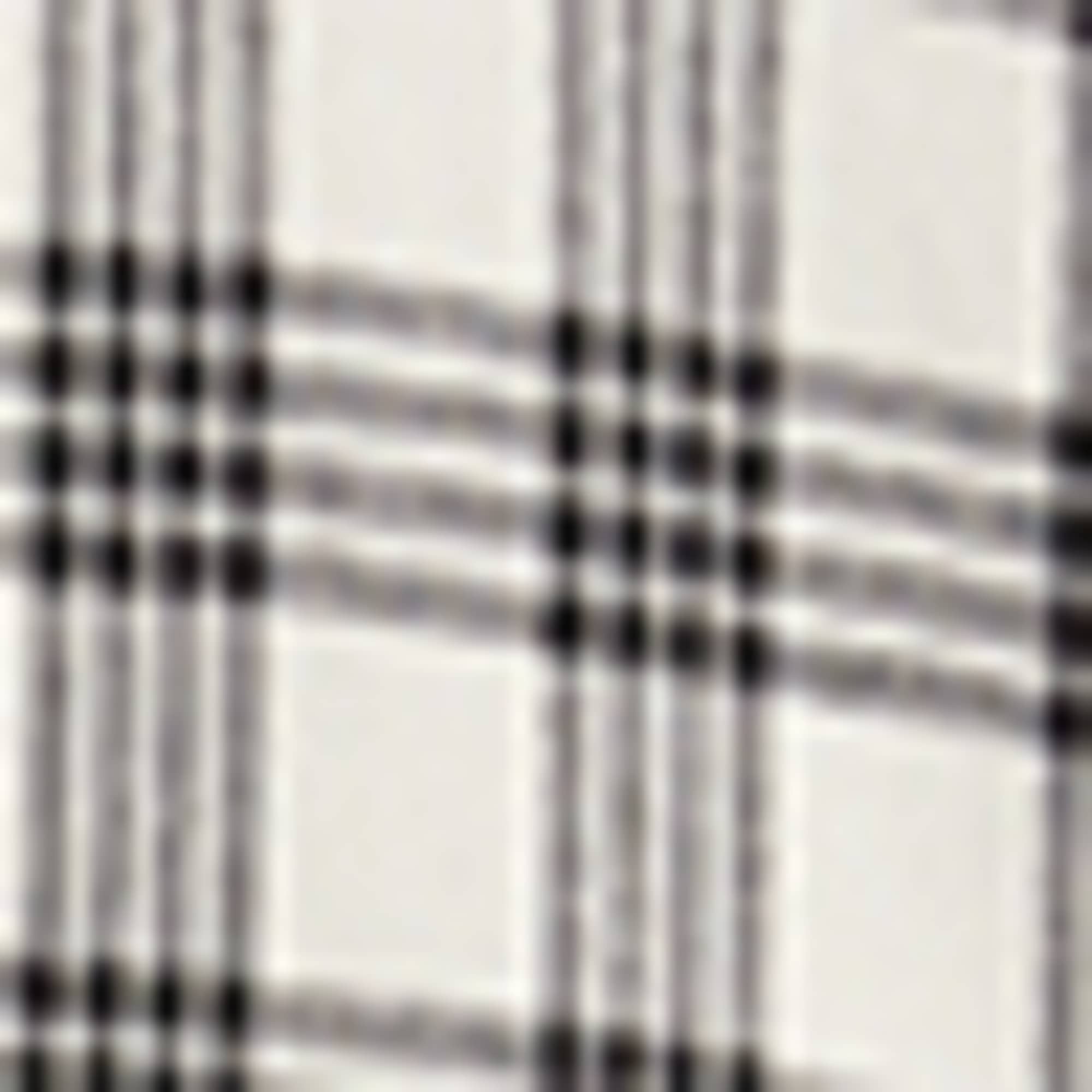Flannel blouse - check white / black