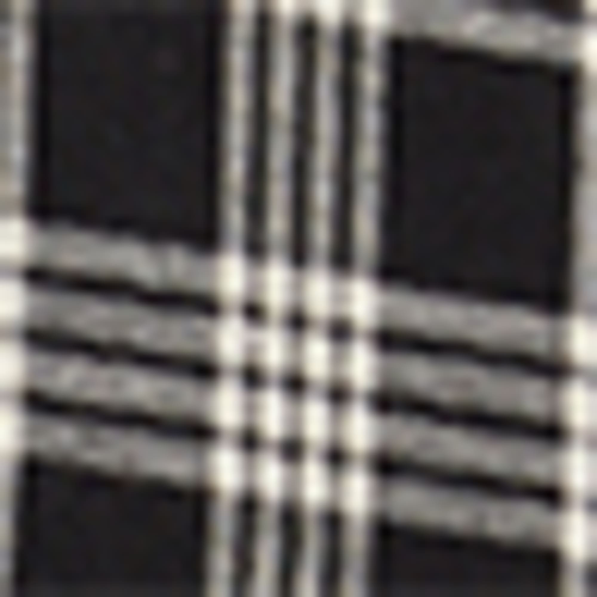 Flannel blouse - check black / white
