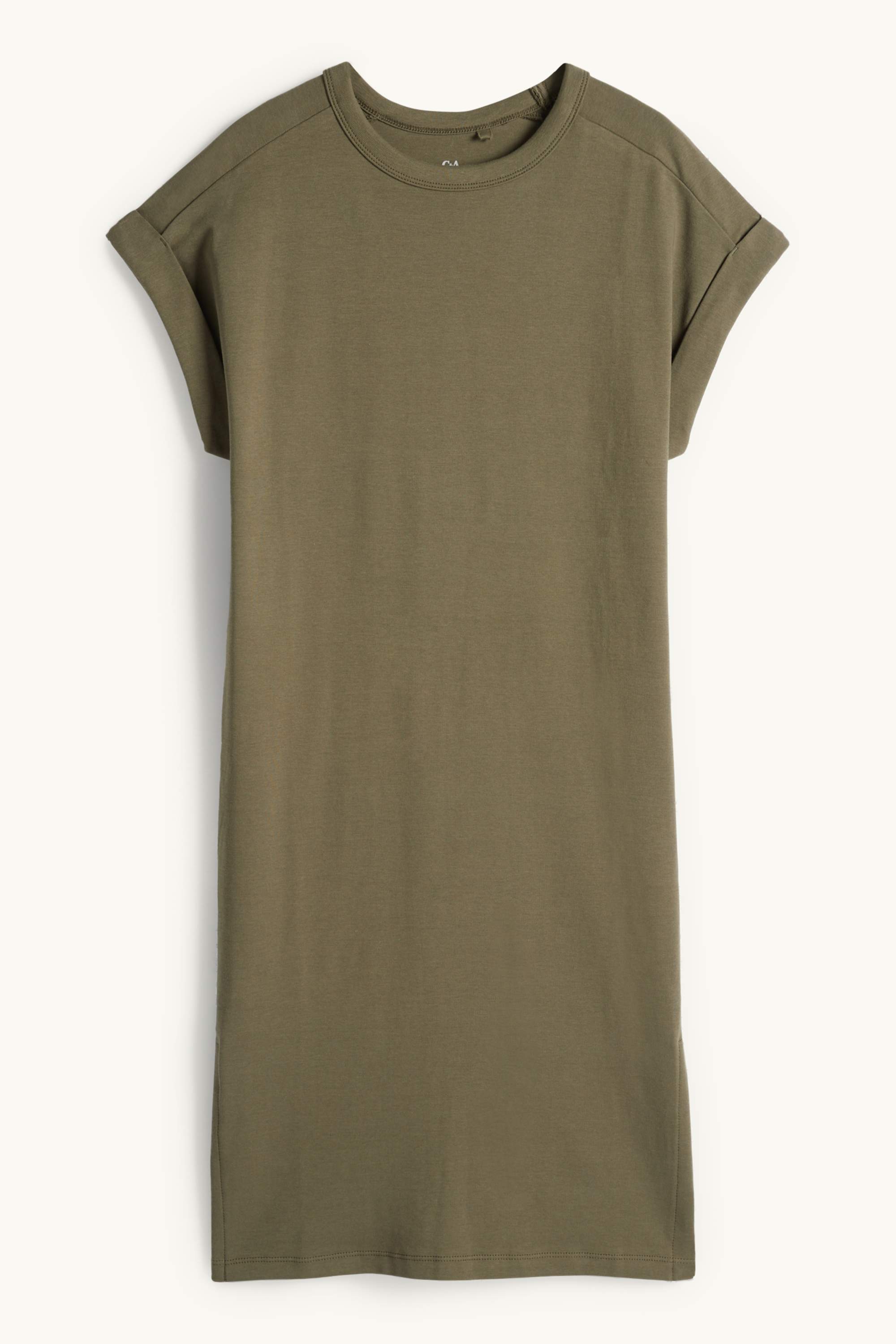 T-shirt dress khaki