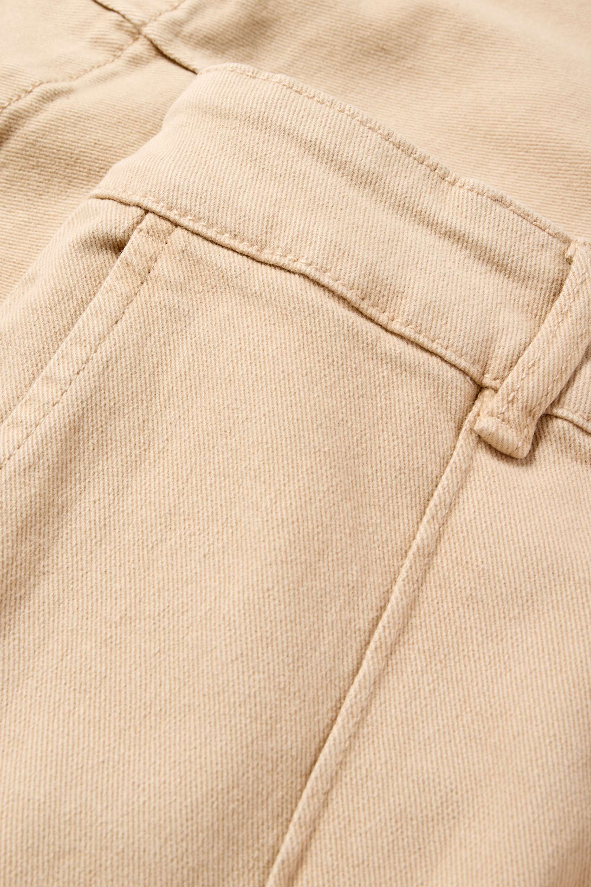 Cloth trousers - high waist - wide leg beige