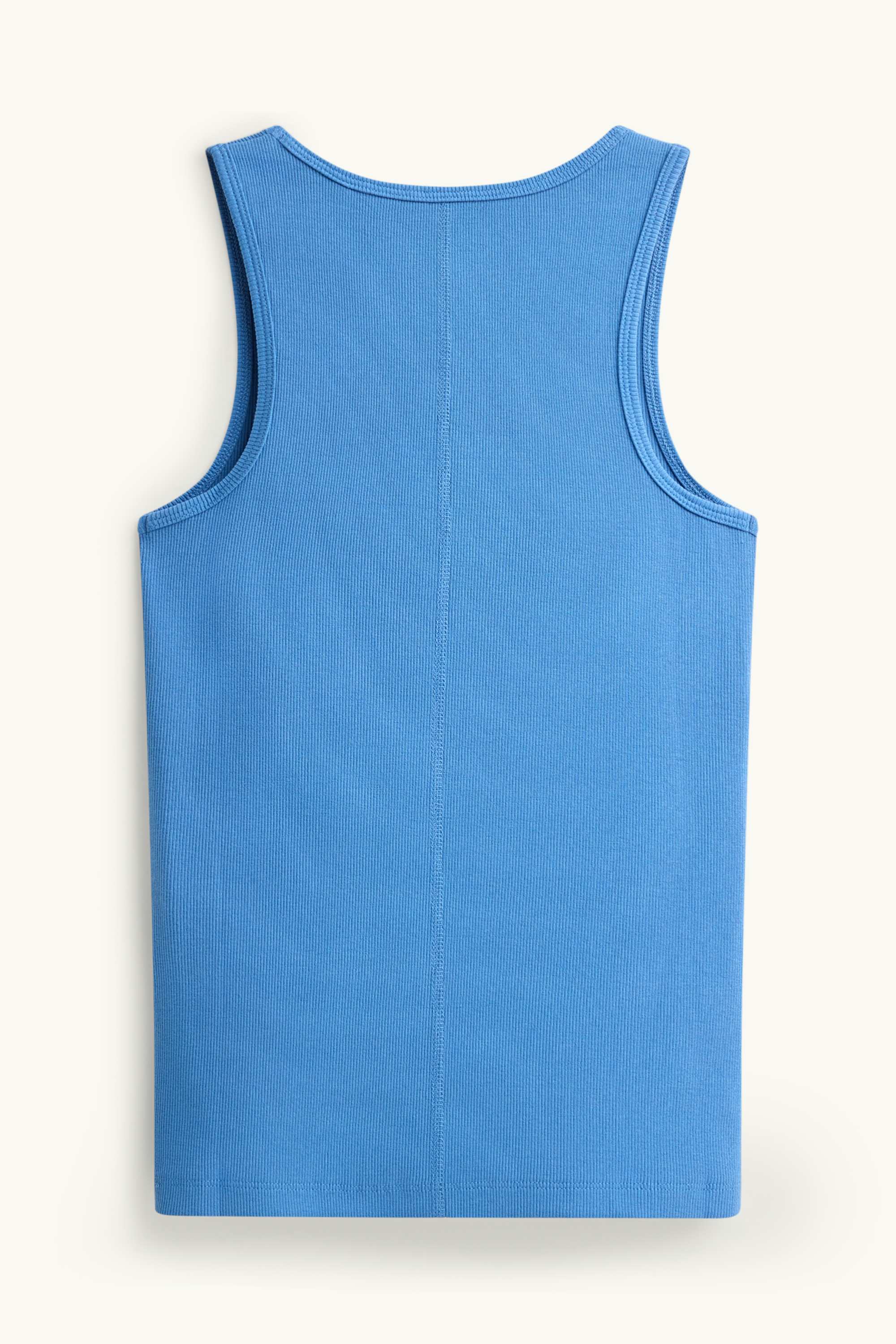 Top - ribbed blue
